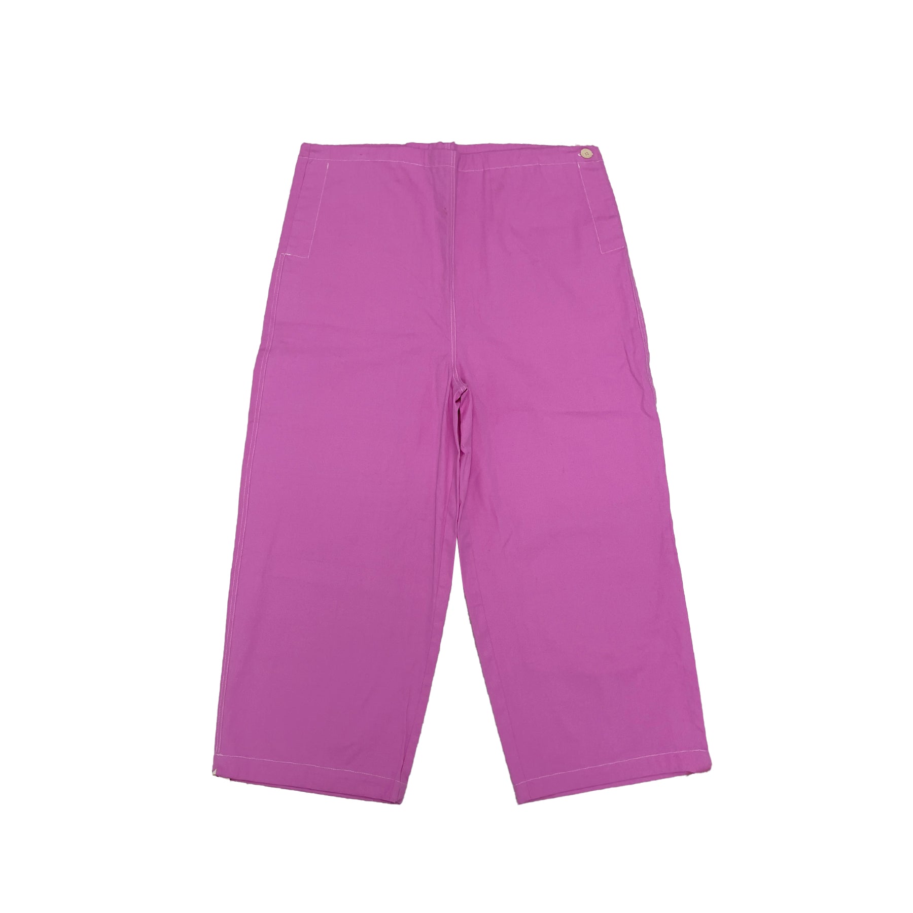 CHLOE NARDIN - Drawstring Track Pants - SS23 - Hot Pink Cotton Canvas