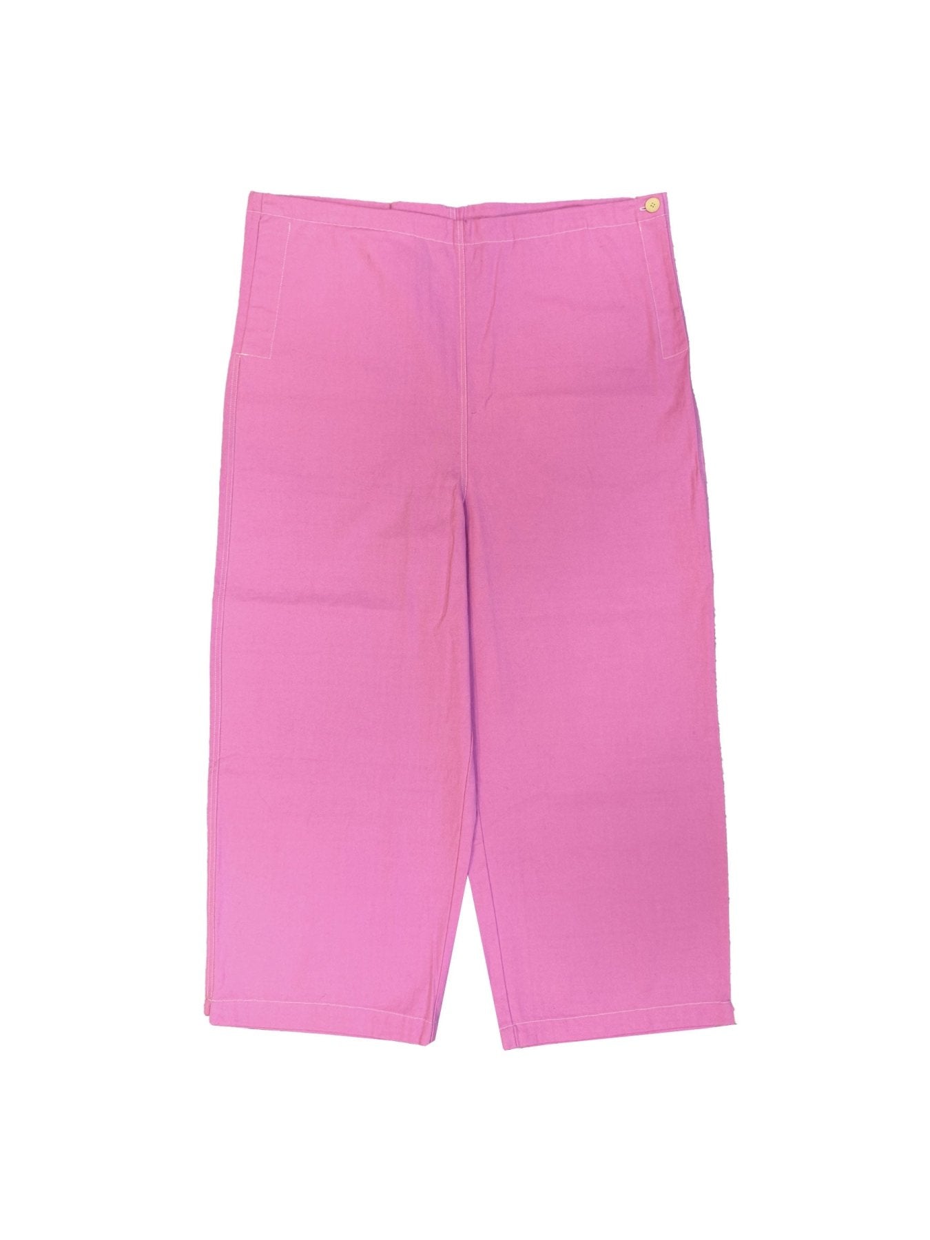 CHLOE NARDIN Hot Pink Cotton Canvas Drawstring Track Pants