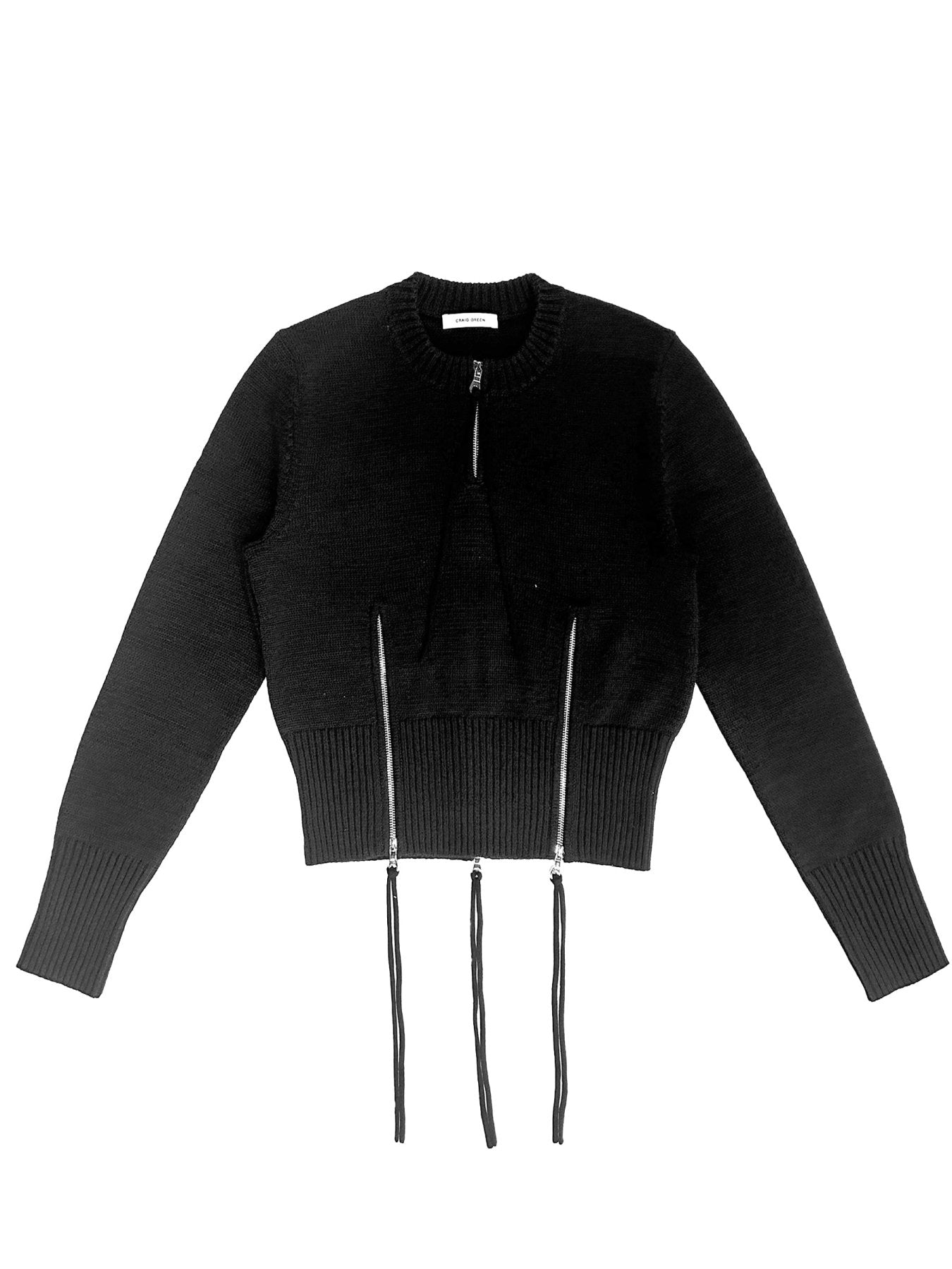 CRAIG GREEN Black Multi Zip Jumper