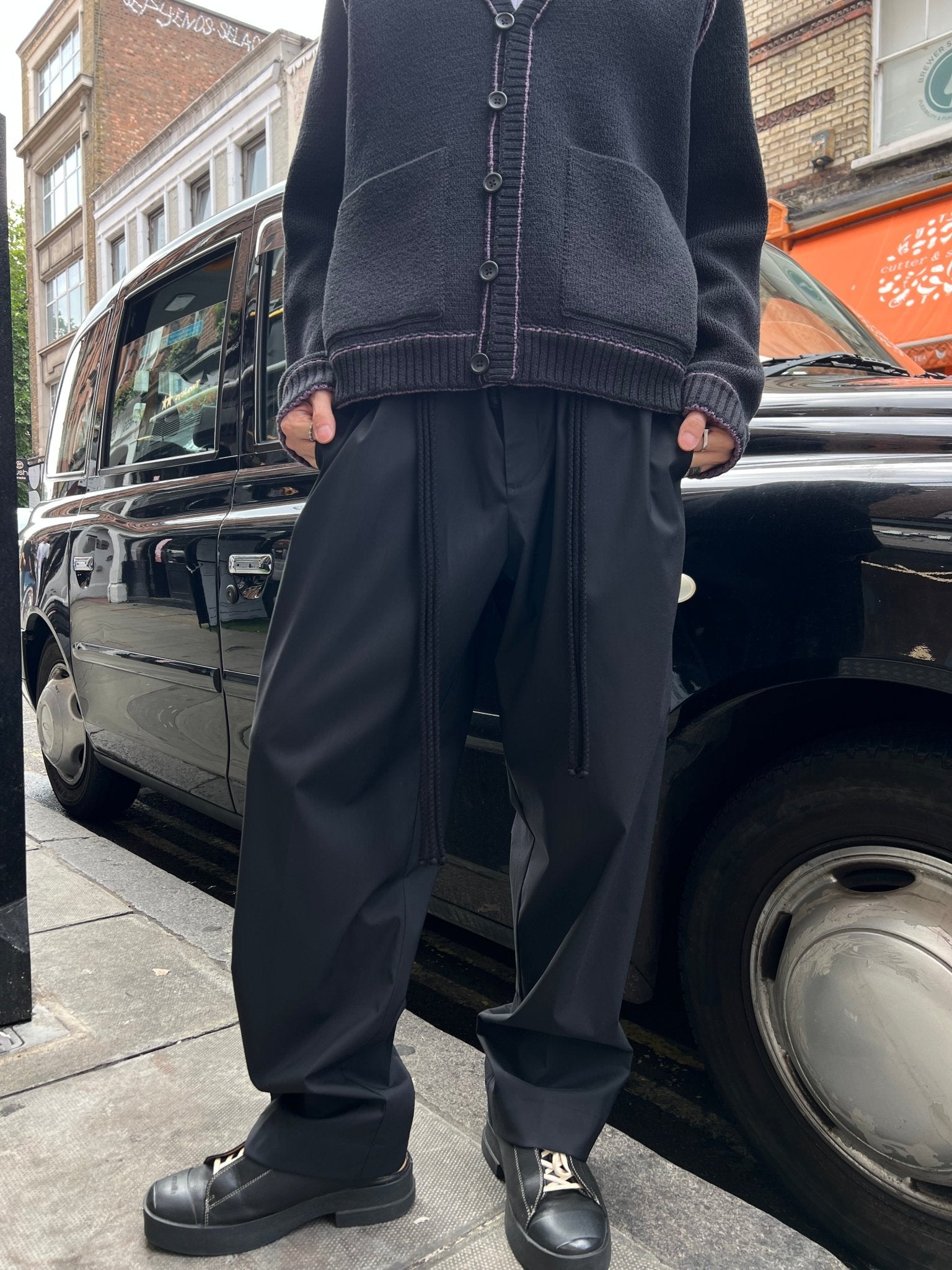 CRAIG GREEN - Elasticated Worker Trouser - AW25 - BLACK