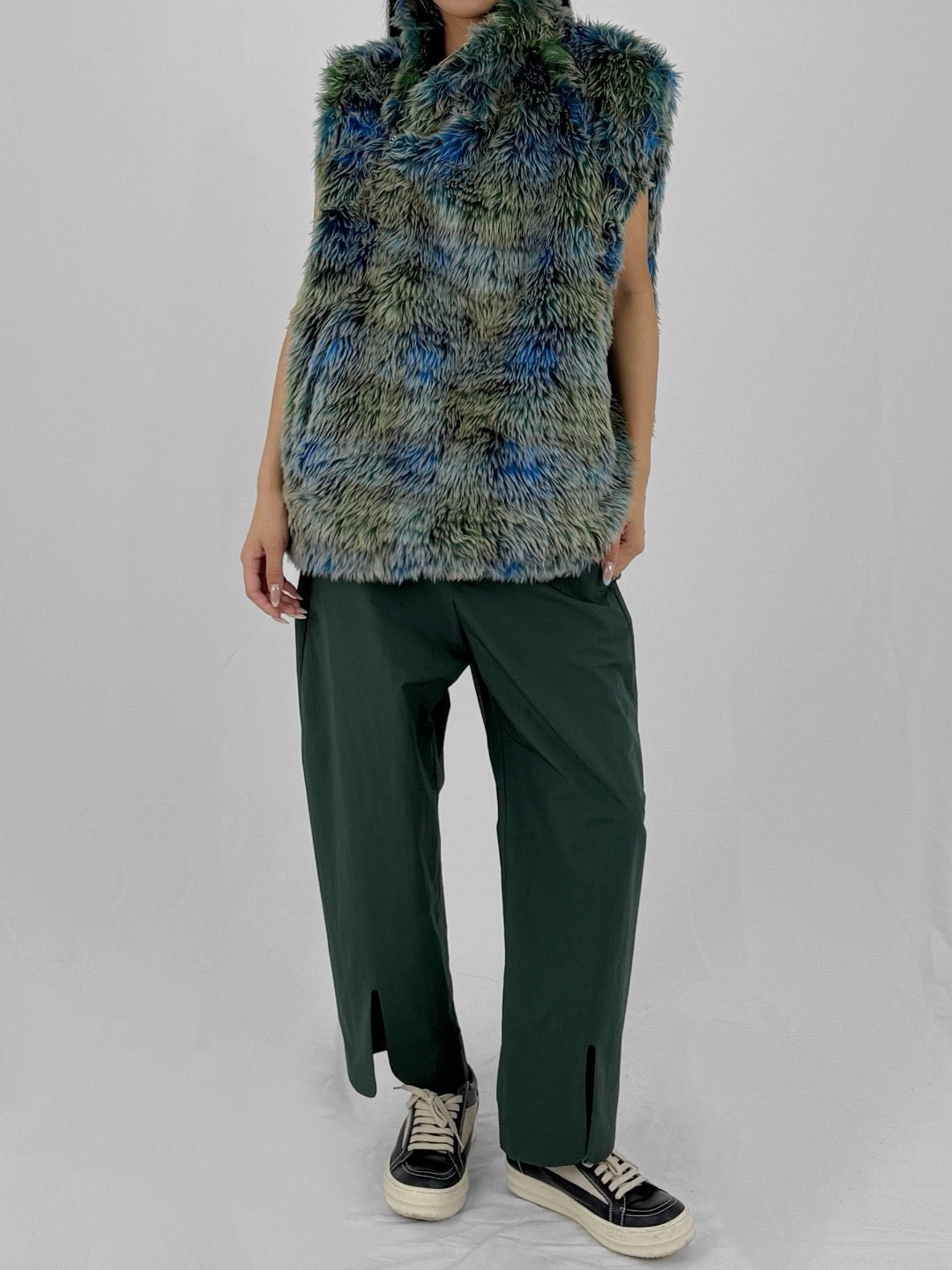 CRAIG GREEN Green Split Hem Trousers
