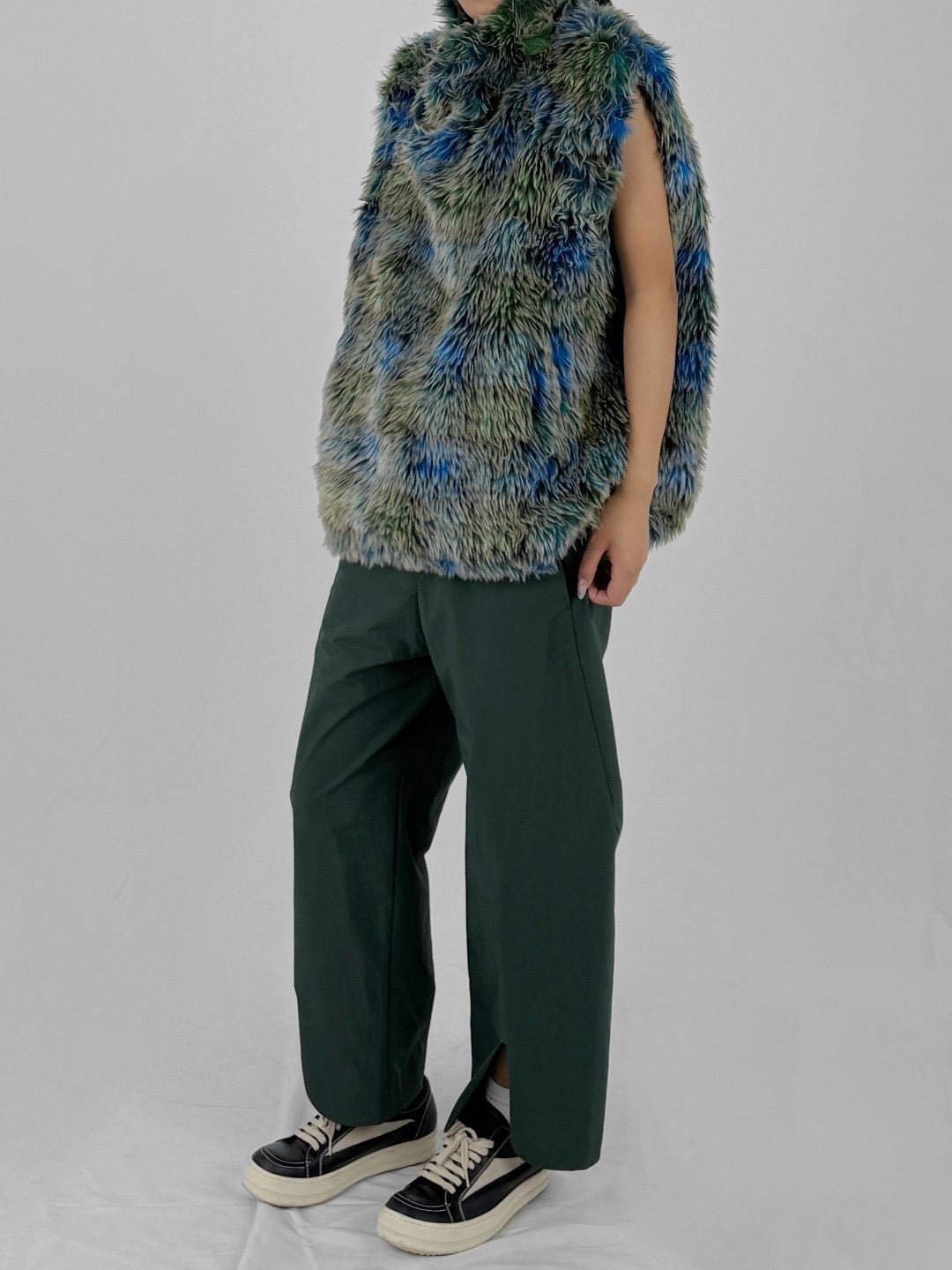 CRAIG GREEN Green Split Hem Trousers