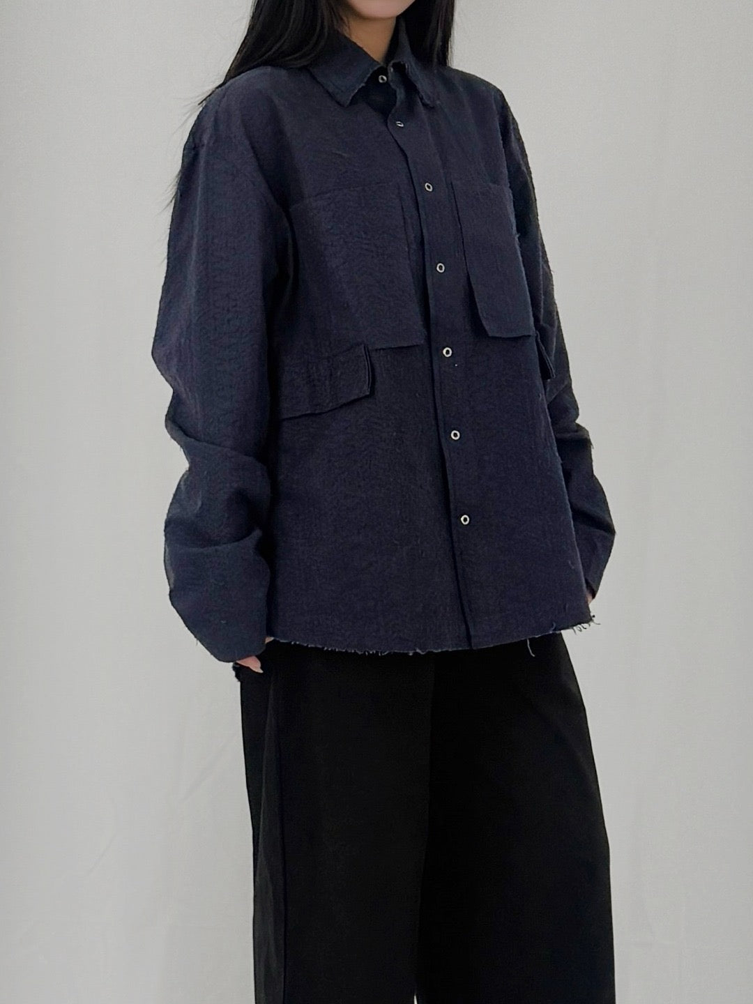 CRAIG GREEN - Ripstop Towel Shirt - AW25 - NAVY