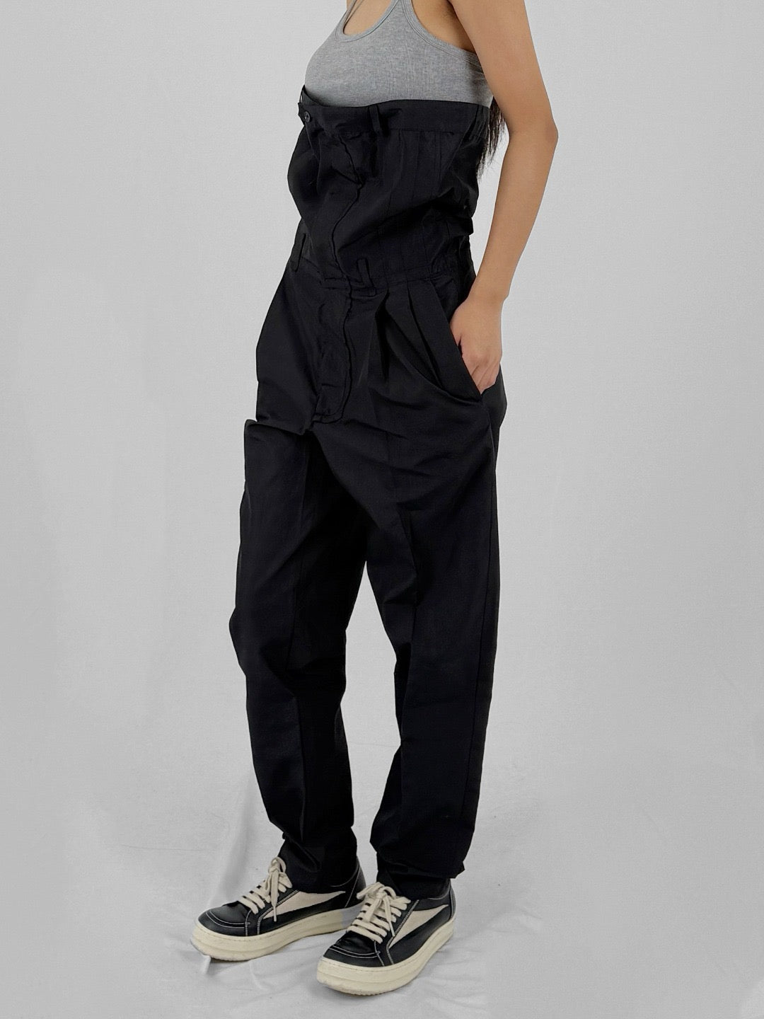 CYRIL BOUREZ Black High Technical Trousers