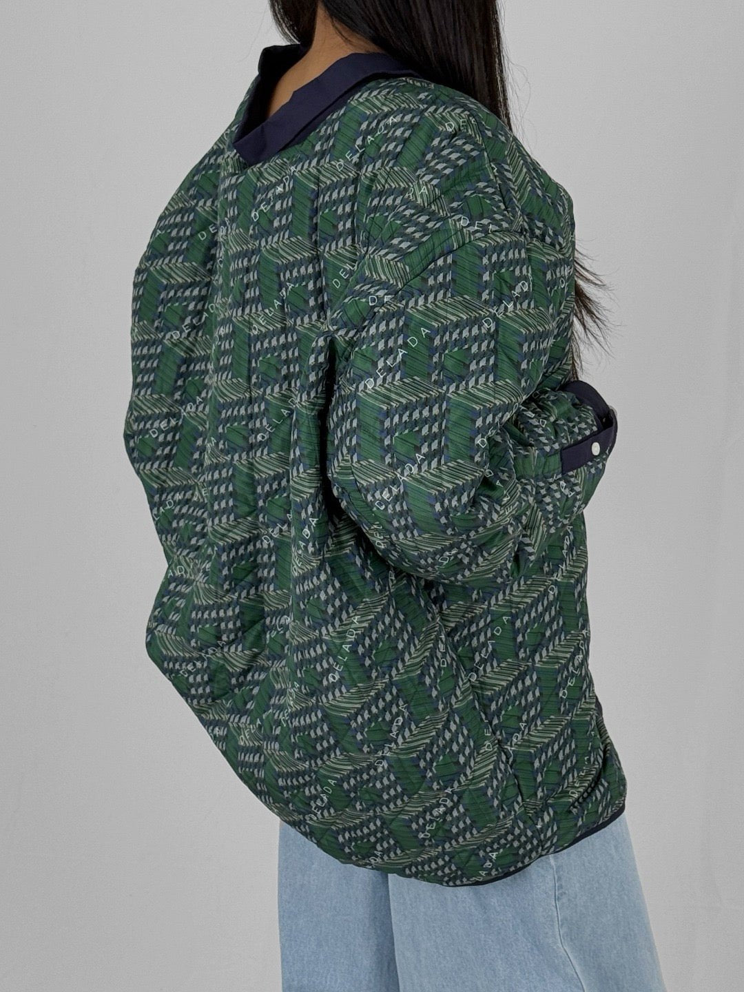 DELADA Print Green Reversible Bomber Jacket