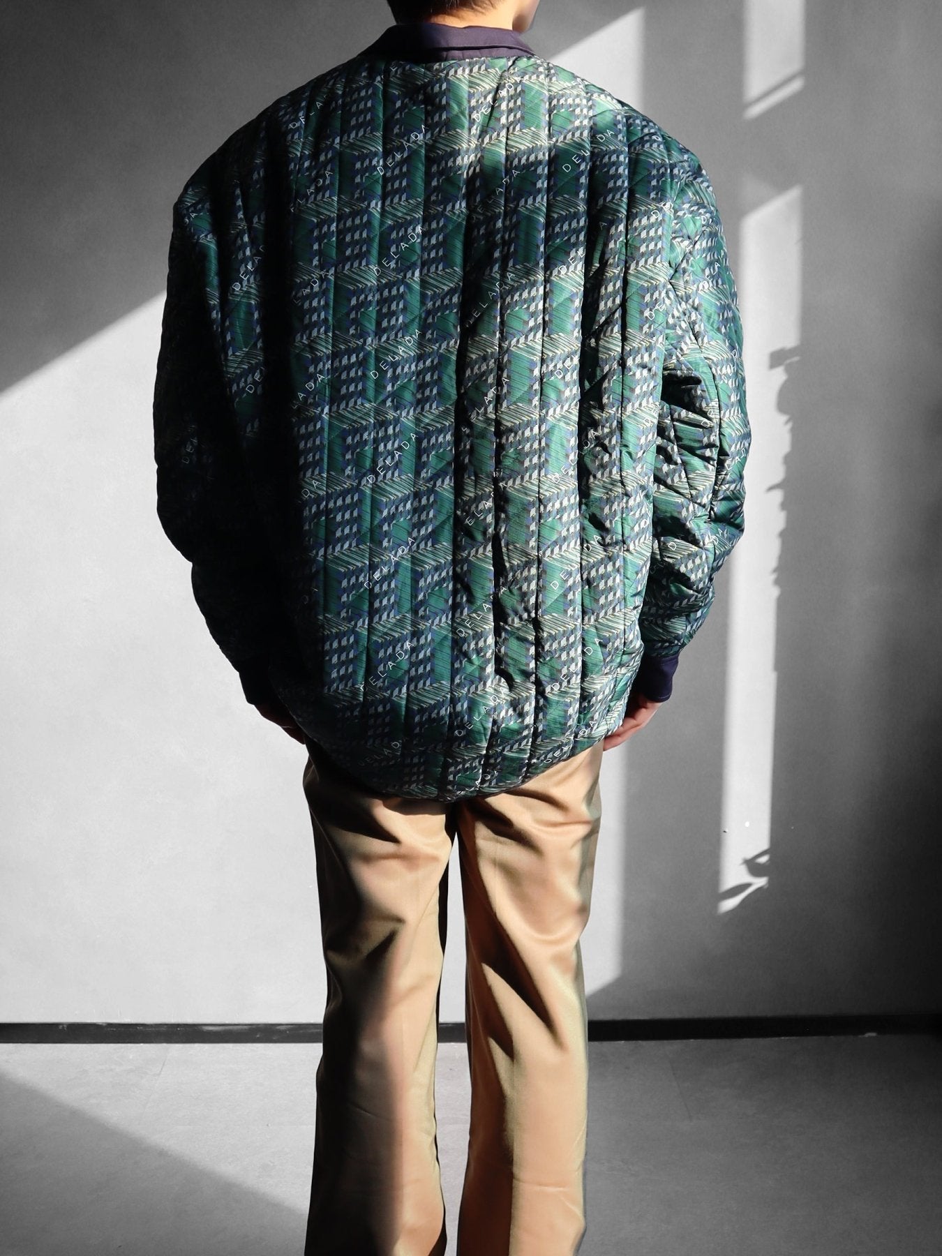 DELADA Print Green Reversible Bomber Jacket