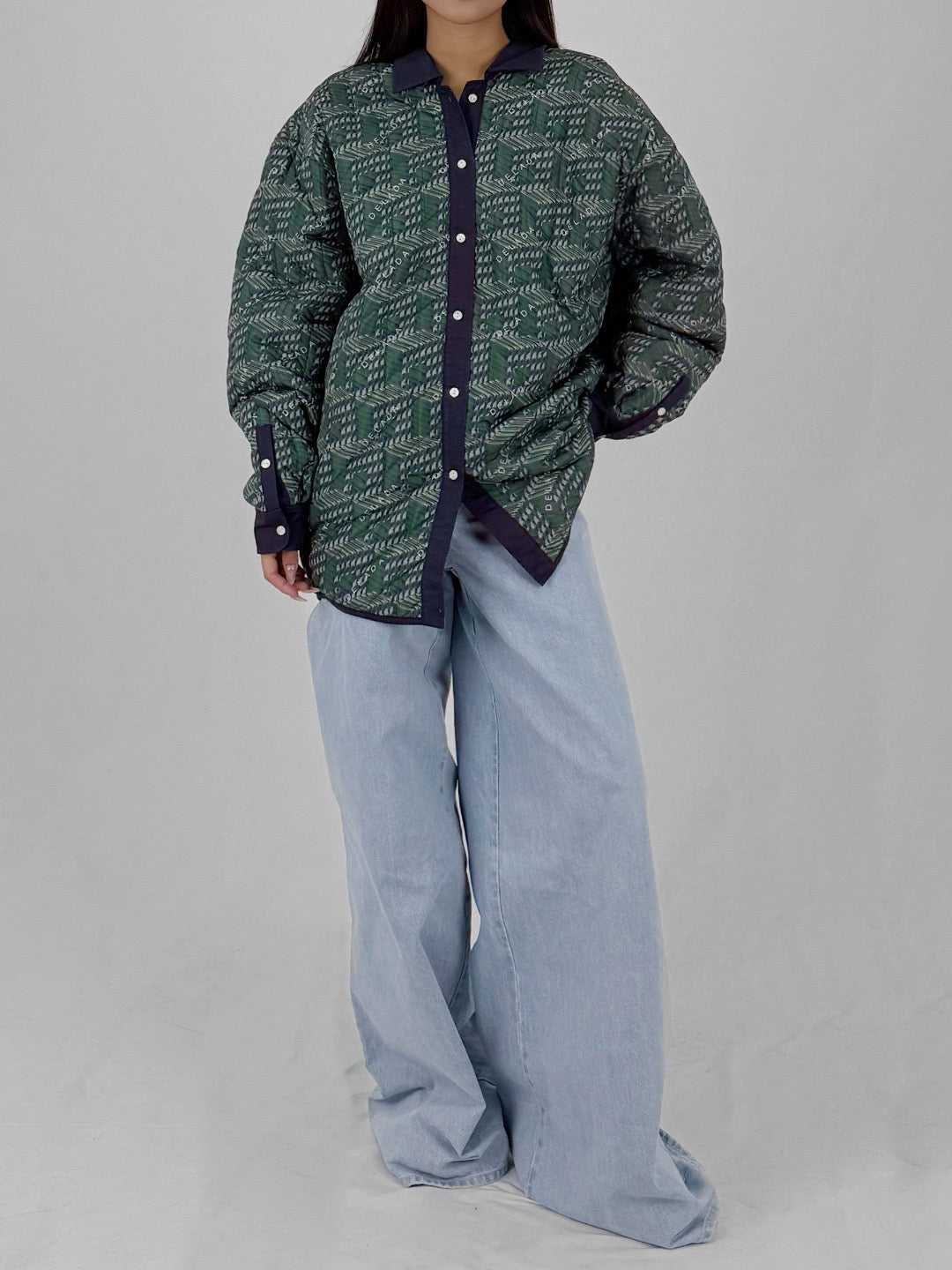 DELADA Print Green Reversible Bomber Jacket
