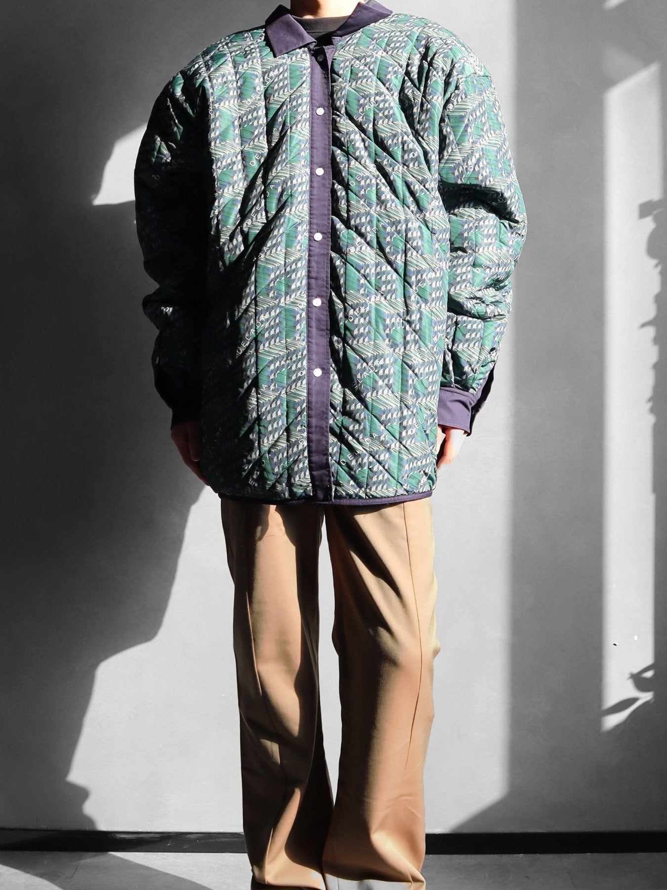 DELADA Print Green Reversible Bomber Jacket
