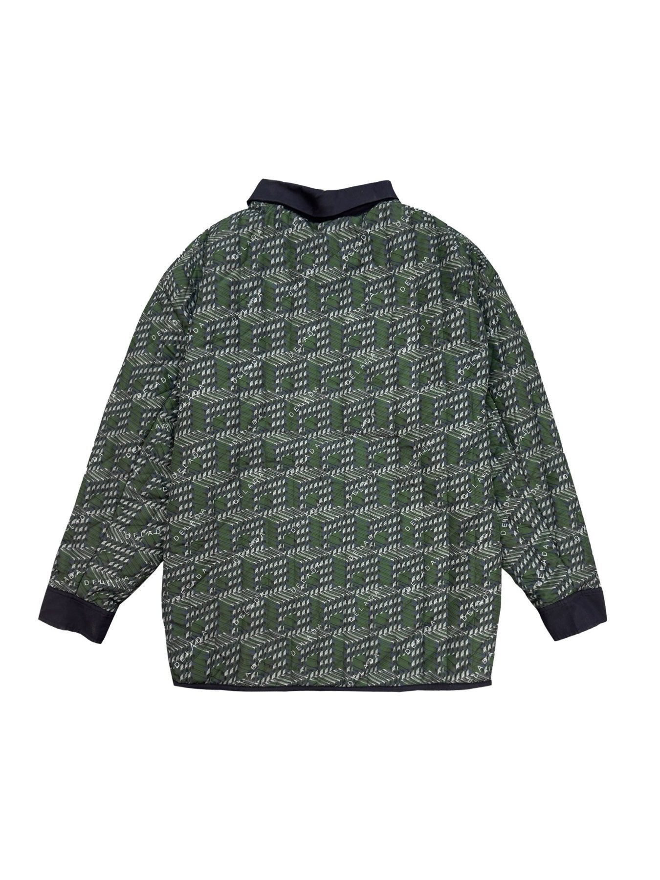 DELADA Print Green Reversible Shirt/ Bomber Jacket