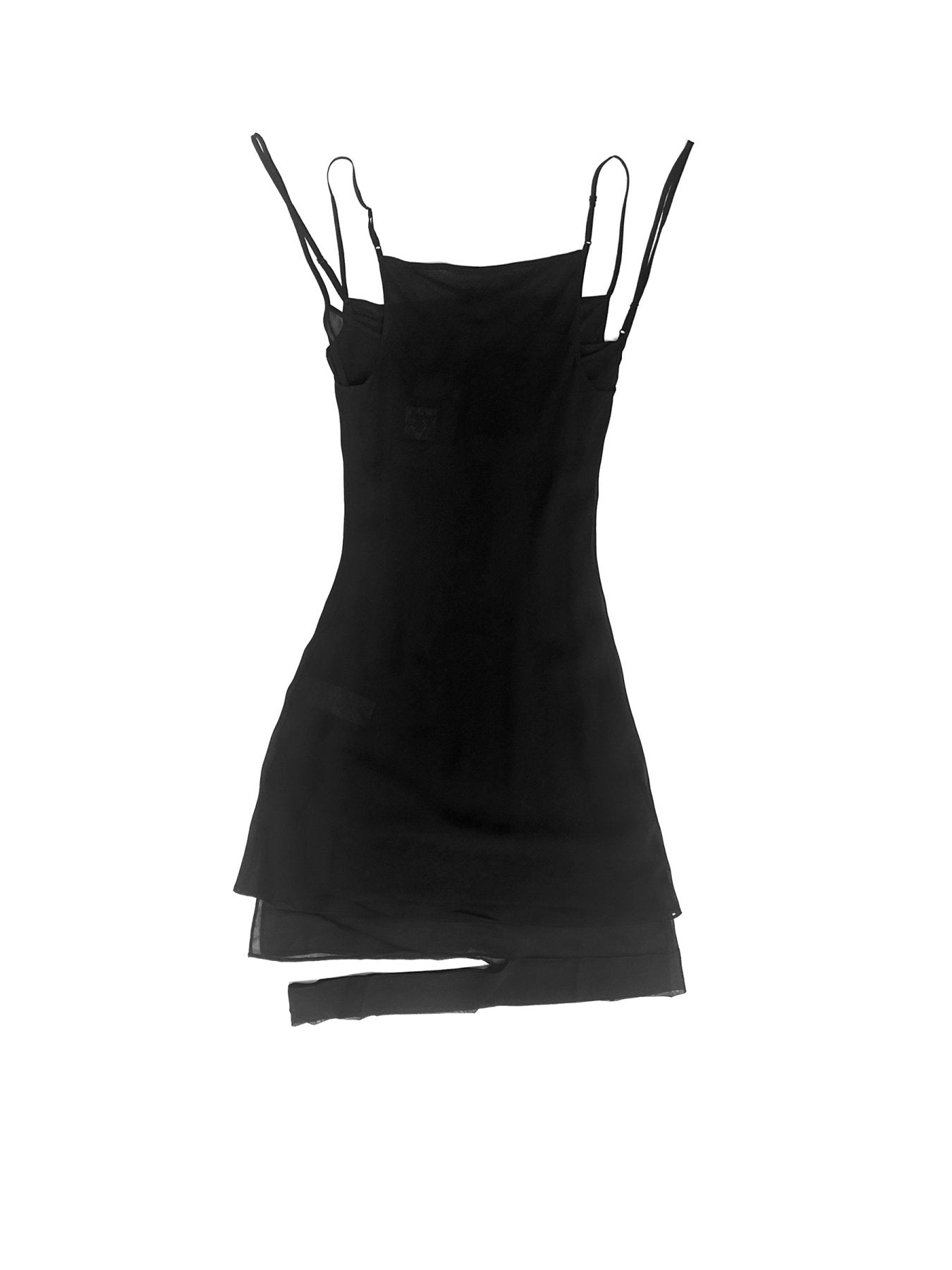 ECKHAUS LATTA Black Petal Dress