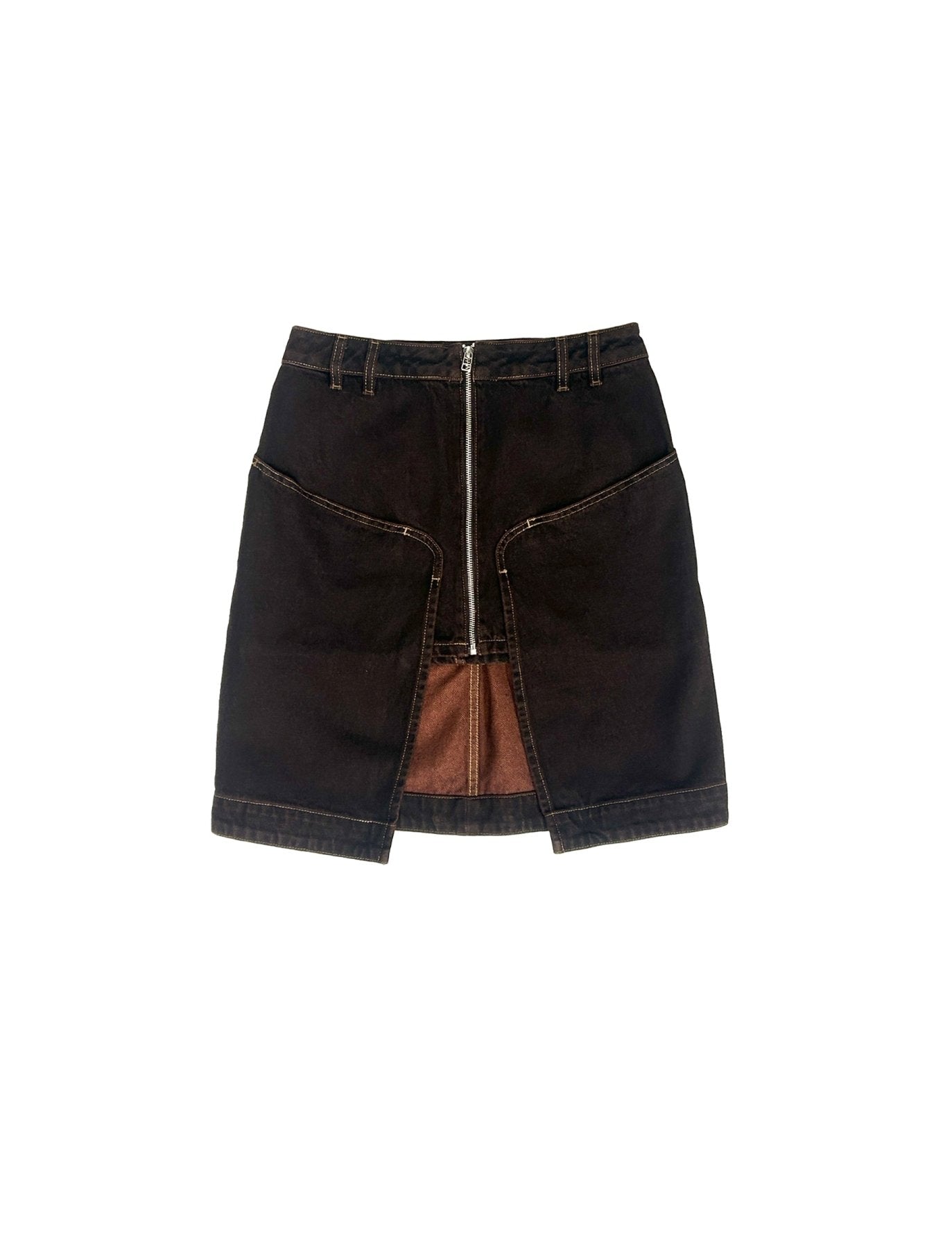 ECKHAUS LATTA Brown Nesting Skirt