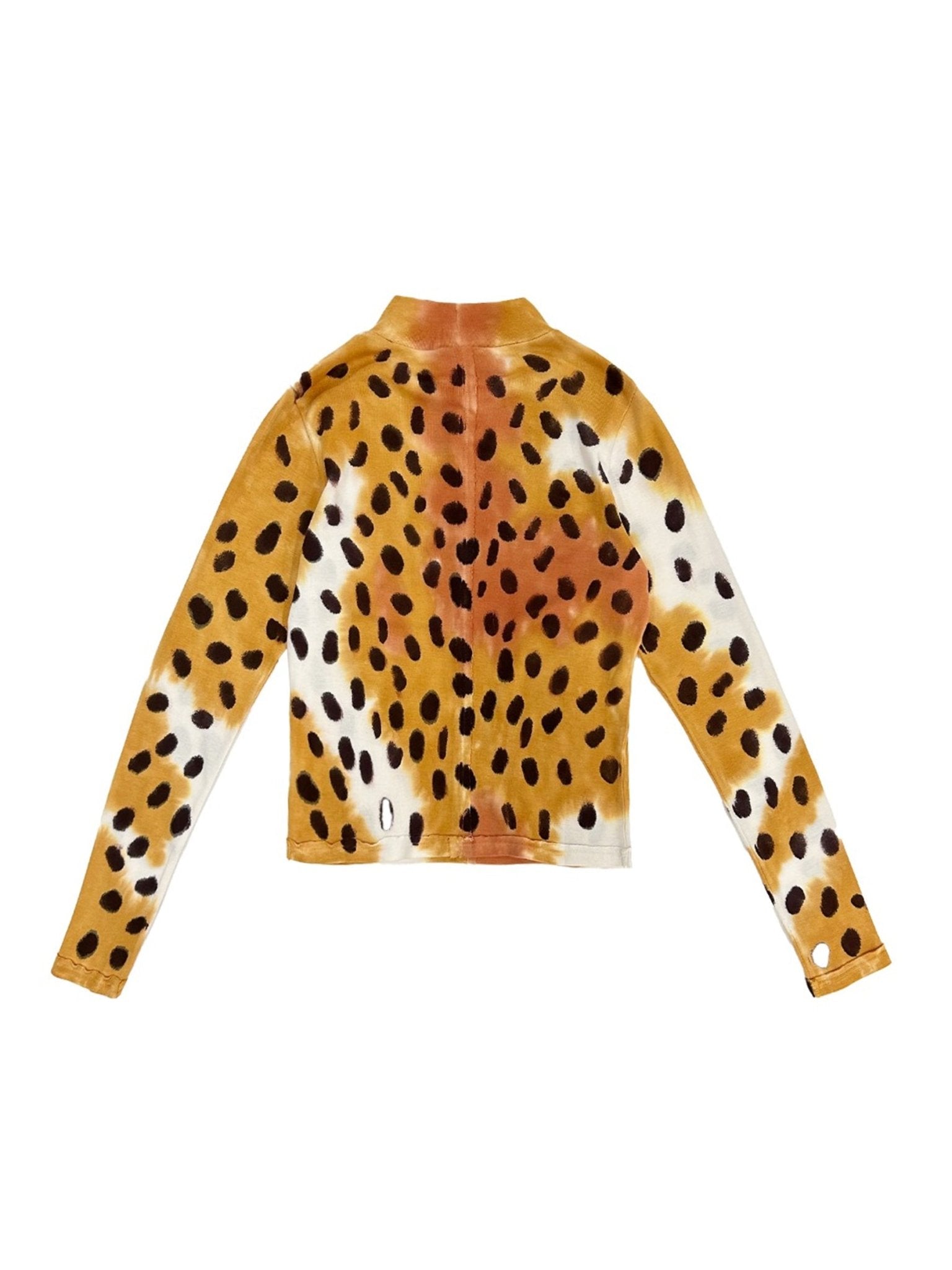 ECKHAUS LATTA - Lapped Baby Turtleneck - AW25 - CHEETAH