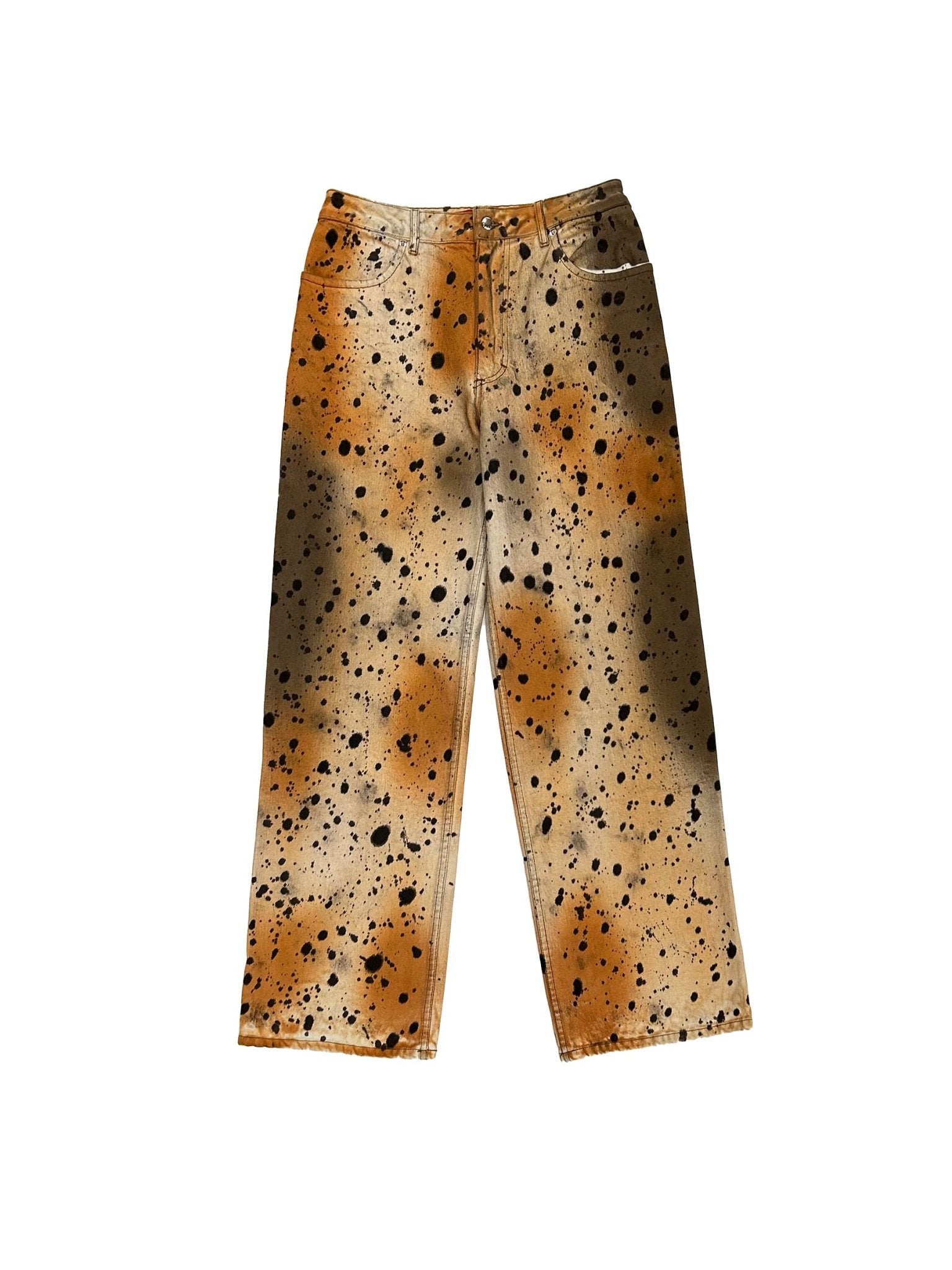 ECKHAUS LATTA - Wide Leg Jean - AW25 - ABSTRACT CHEETAH