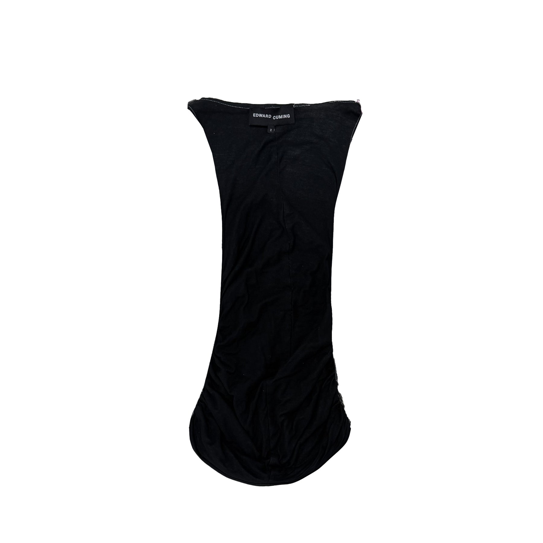 EDWARD CUMING - DOUBLE JERSEY GATHERED TANK - SS23 - White / pink / black