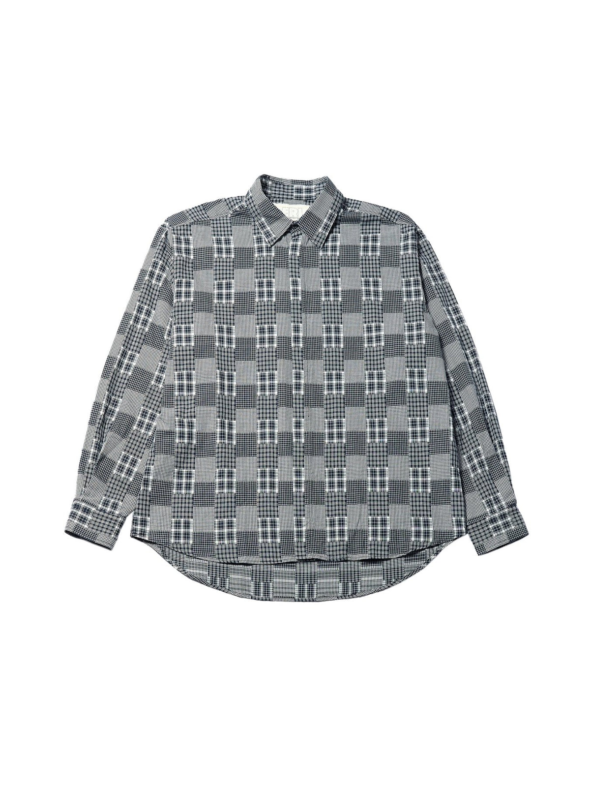 ERL Black Unisex Plaid Longsleeve Shirt
