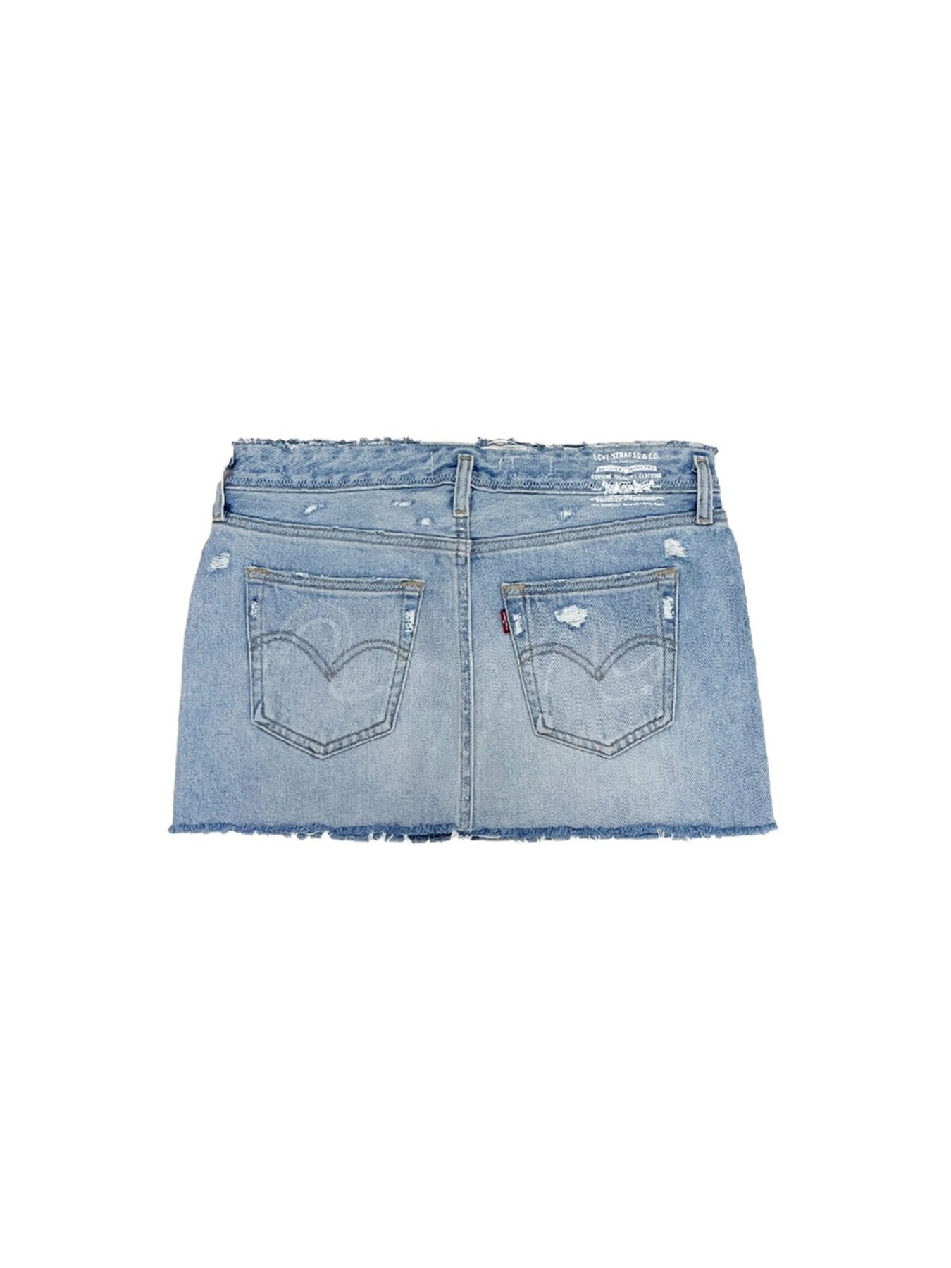 ERL Blue Levis Mini Woven Skirts