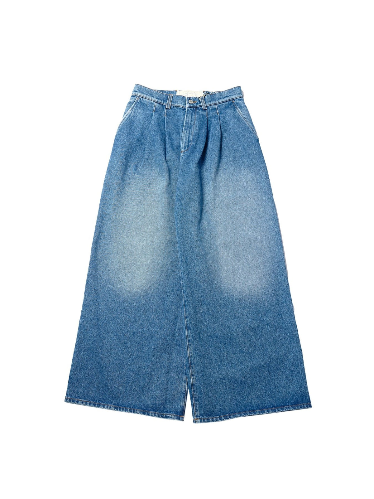 ERL Blue Unisex Pleated Jeans