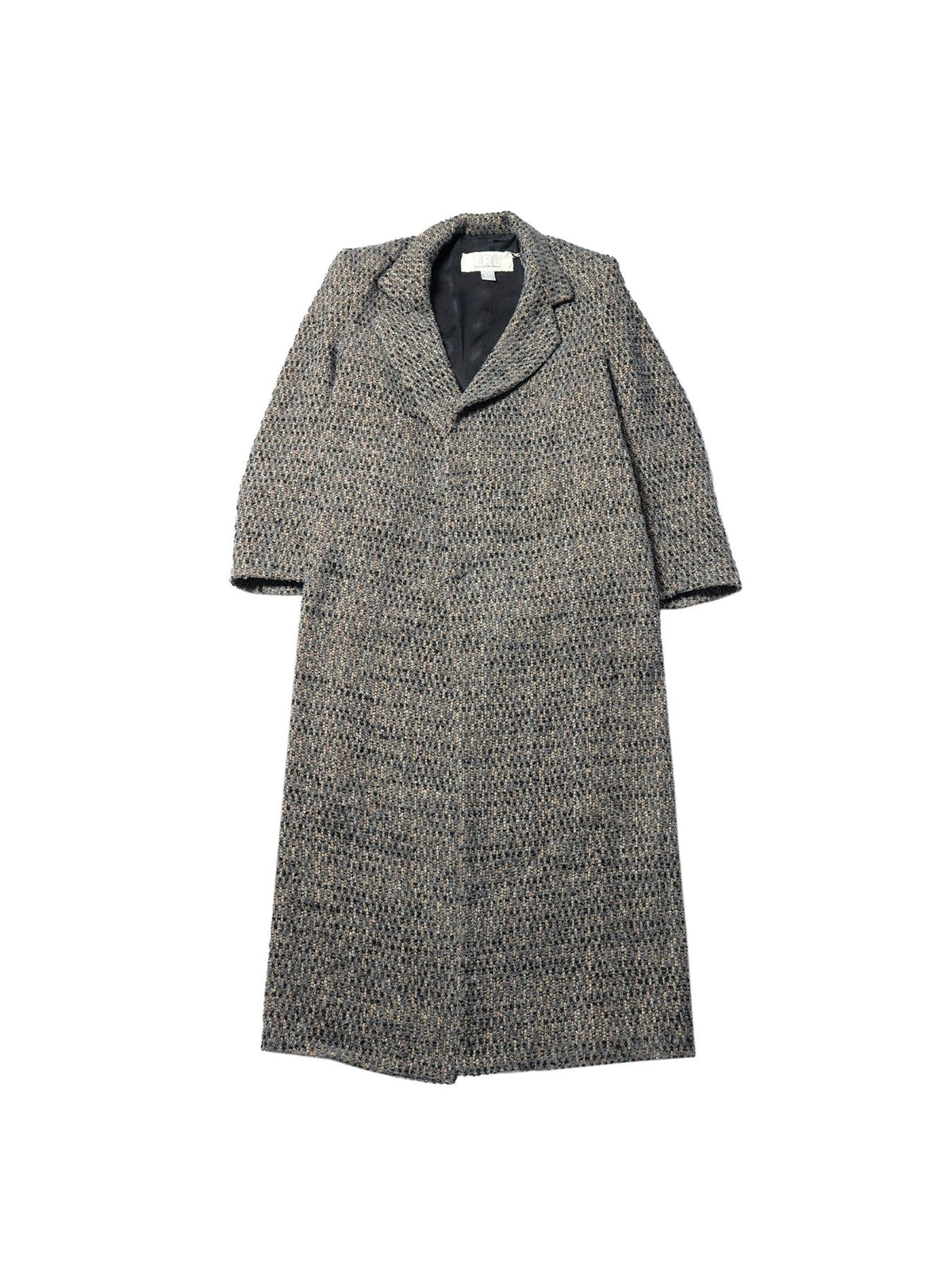 ERL Grey Unisex Textured Wool Overcoat