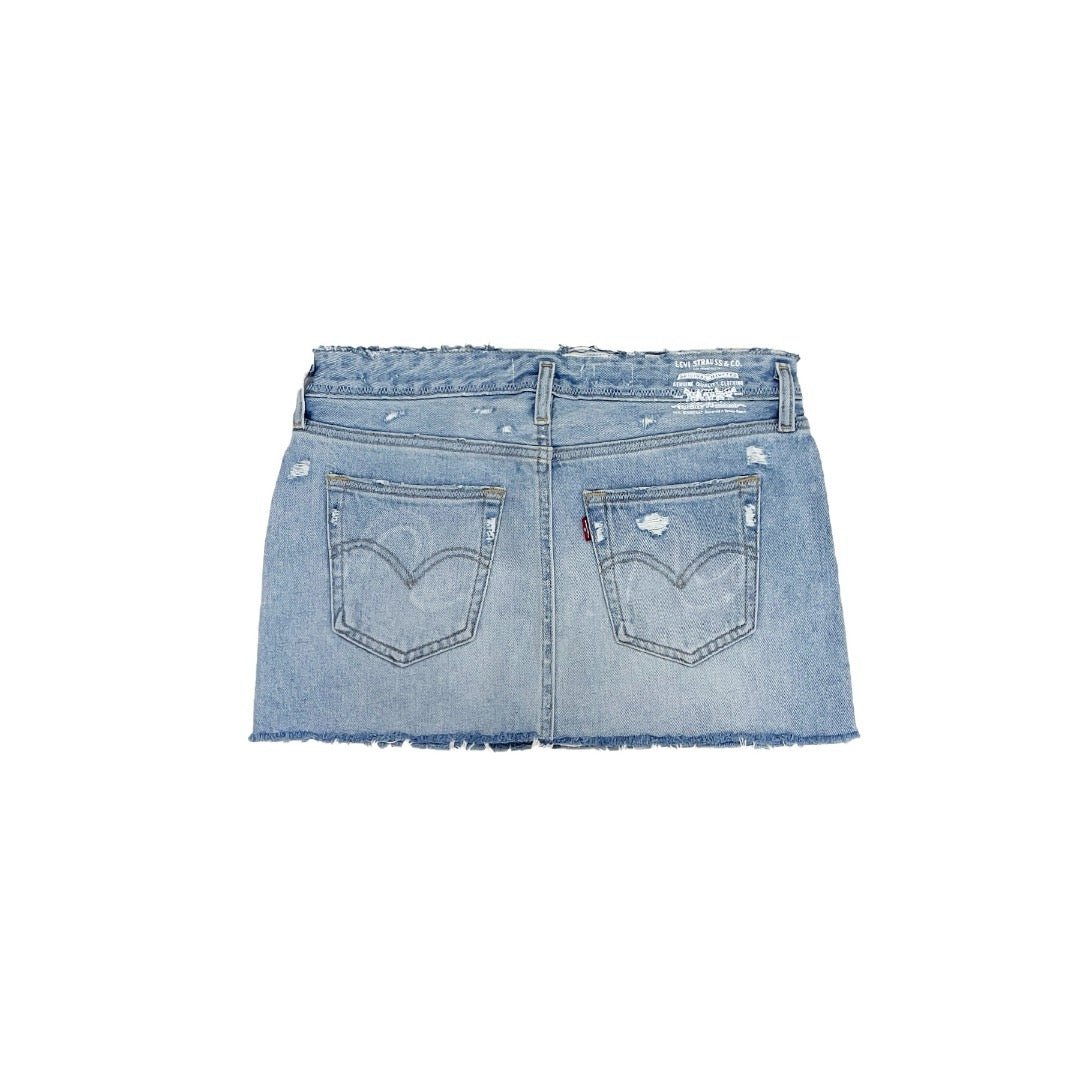 ミニスカート ERL FW23 ERL X LEVI'S SKIRT (ERL07S301_BLUE) ERL X LEVIS: Womens Levis Mini Skirt Woven (Blue) | DSMG E-SHOP