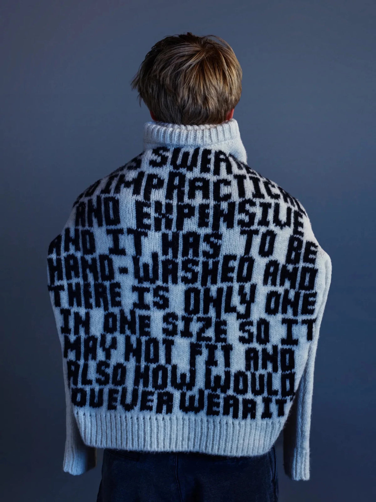 ERL White Unisex Text Sweater