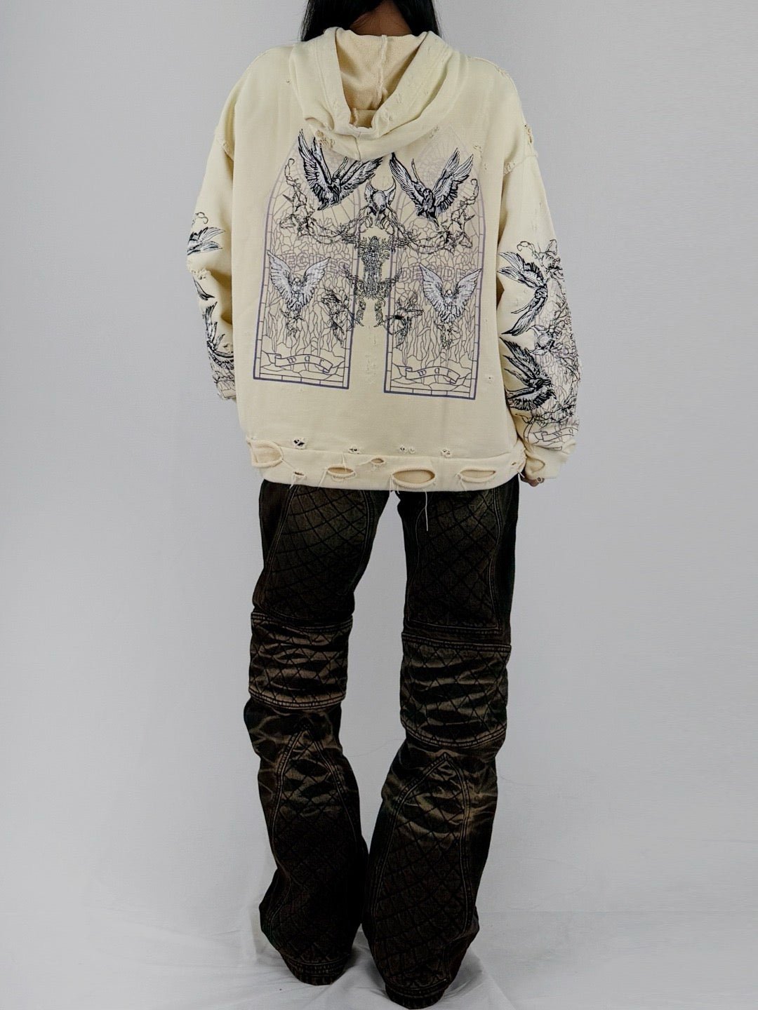 EV BRAVADO WHO DECIDES WAR - Moto Denim - AW25 - TAN COAL