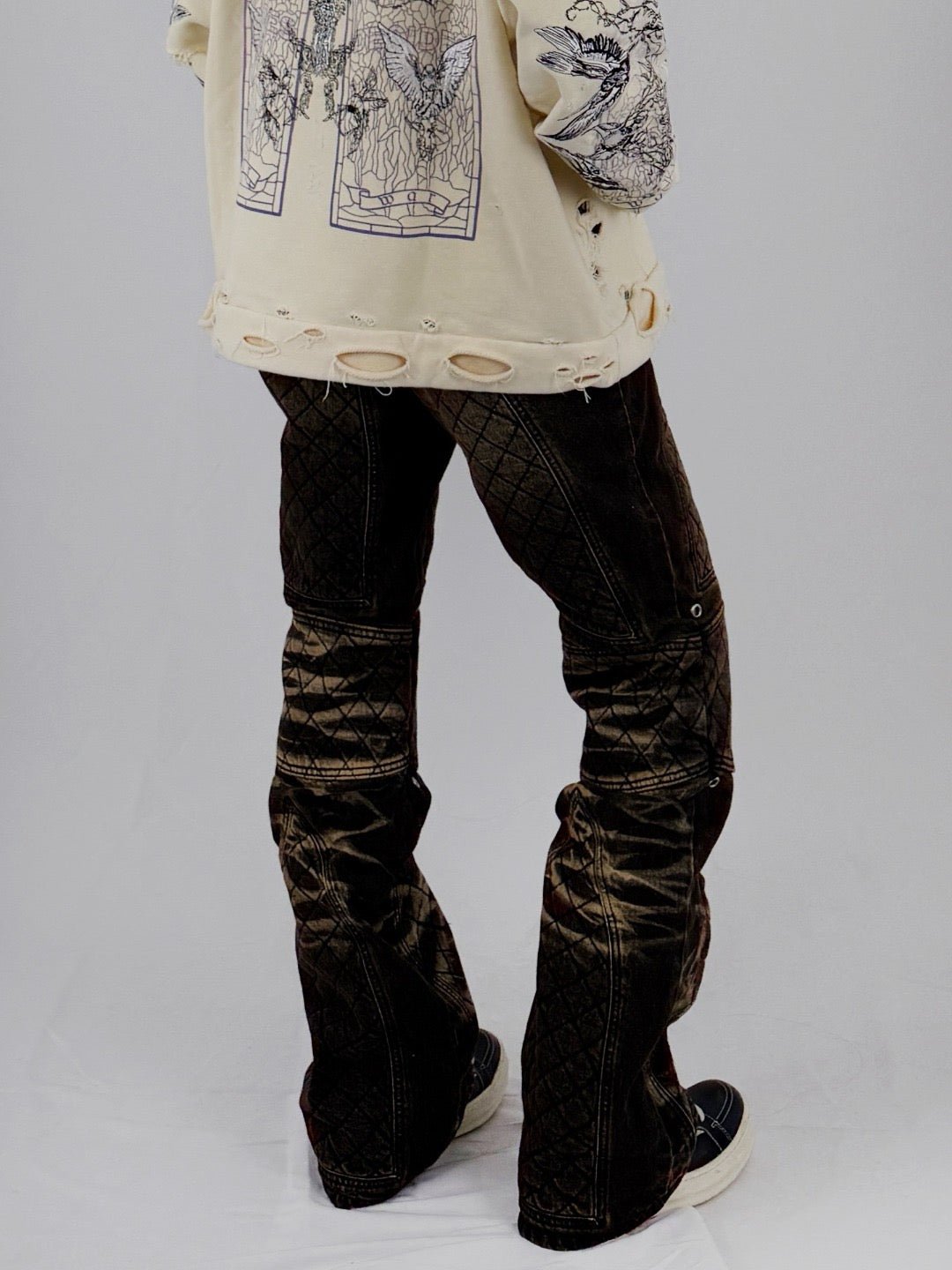 EV BRAVADO WHO DECIDES WAR - Moto Denim - AW25 - TAN COAL
