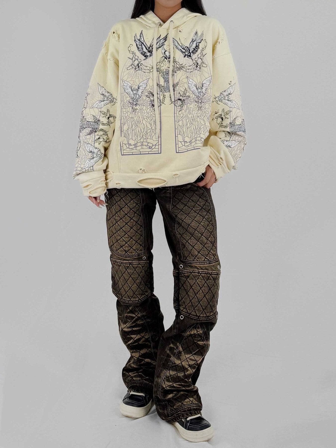 EV BRAVADO WHO DECIDES WAR - Moto Denim - AW25 - TAN COAL