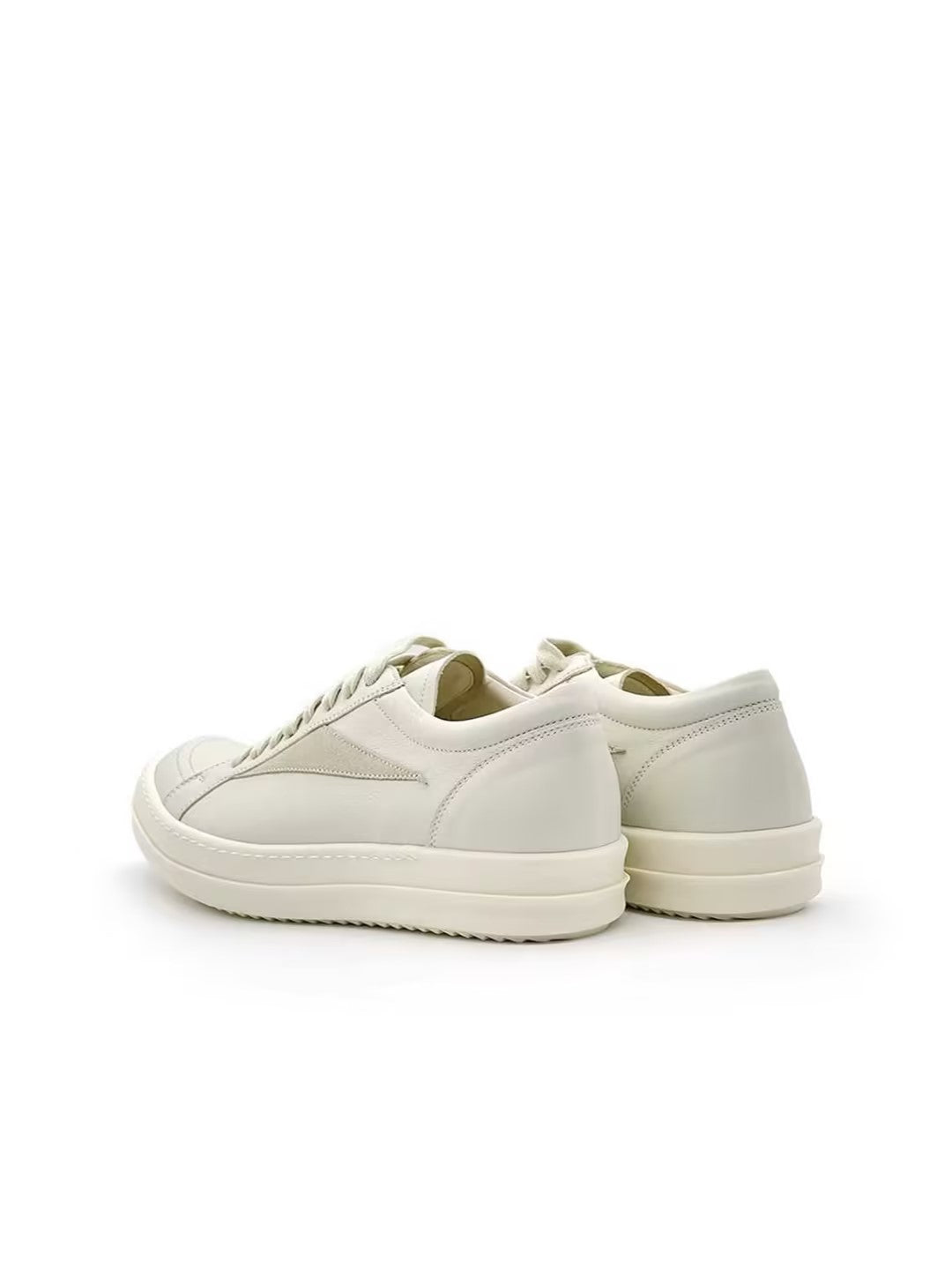 RICK OWENS Leather Low Sneakers