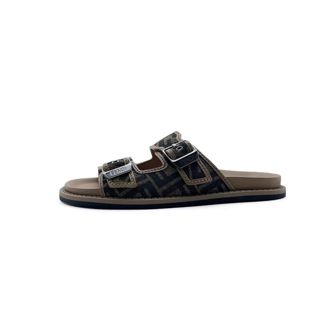 Fendi - Slide - SS24 - TABACCO NERO SAND