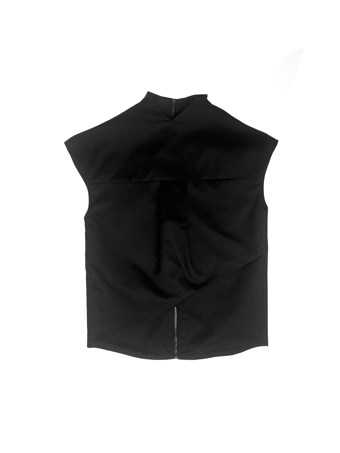 FRANCESCA LAKE Black Back To Front Sleeveless Shirt