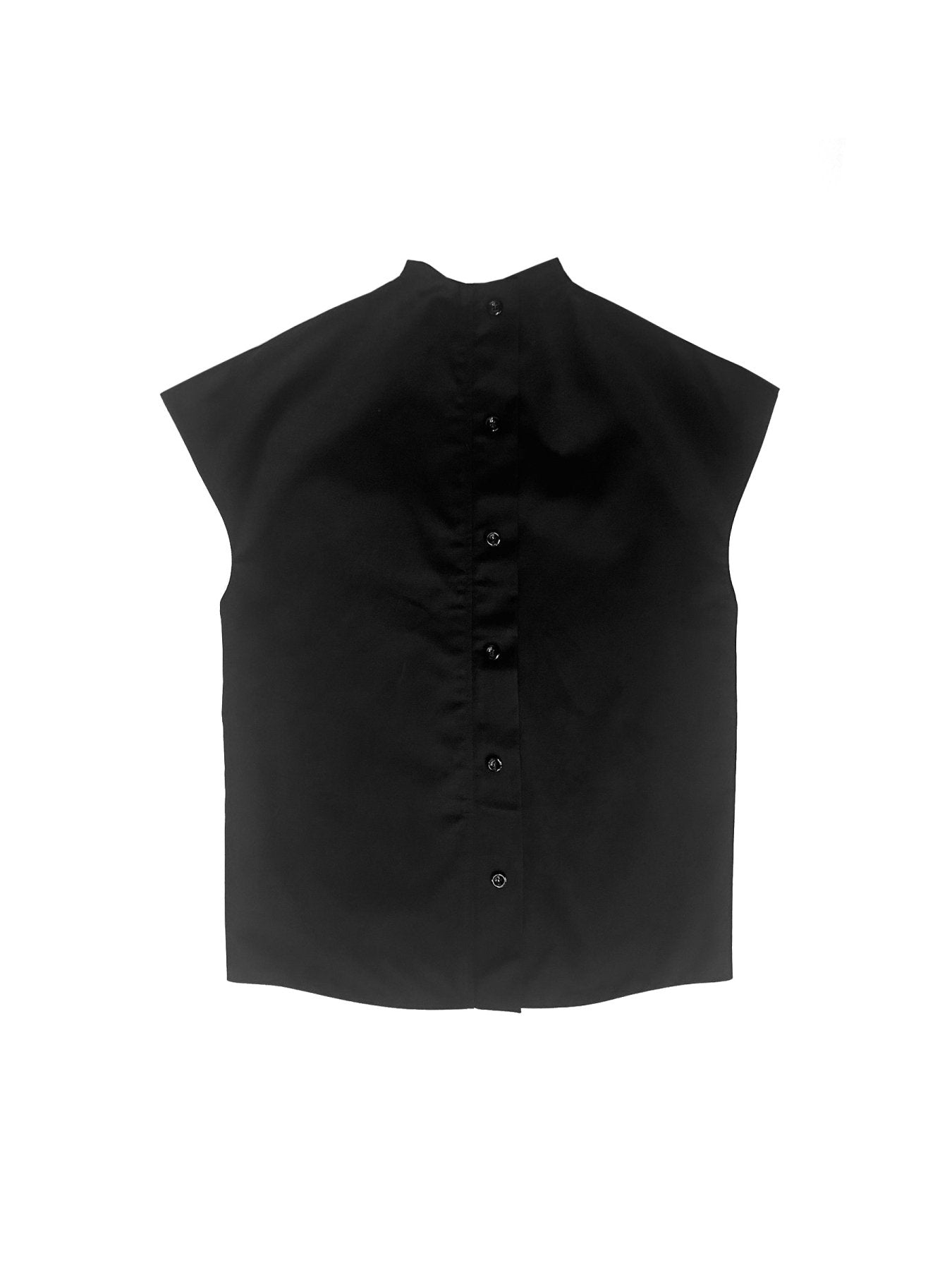FRANCESCA LAKE Black Back To Front Sleeveless Shirt