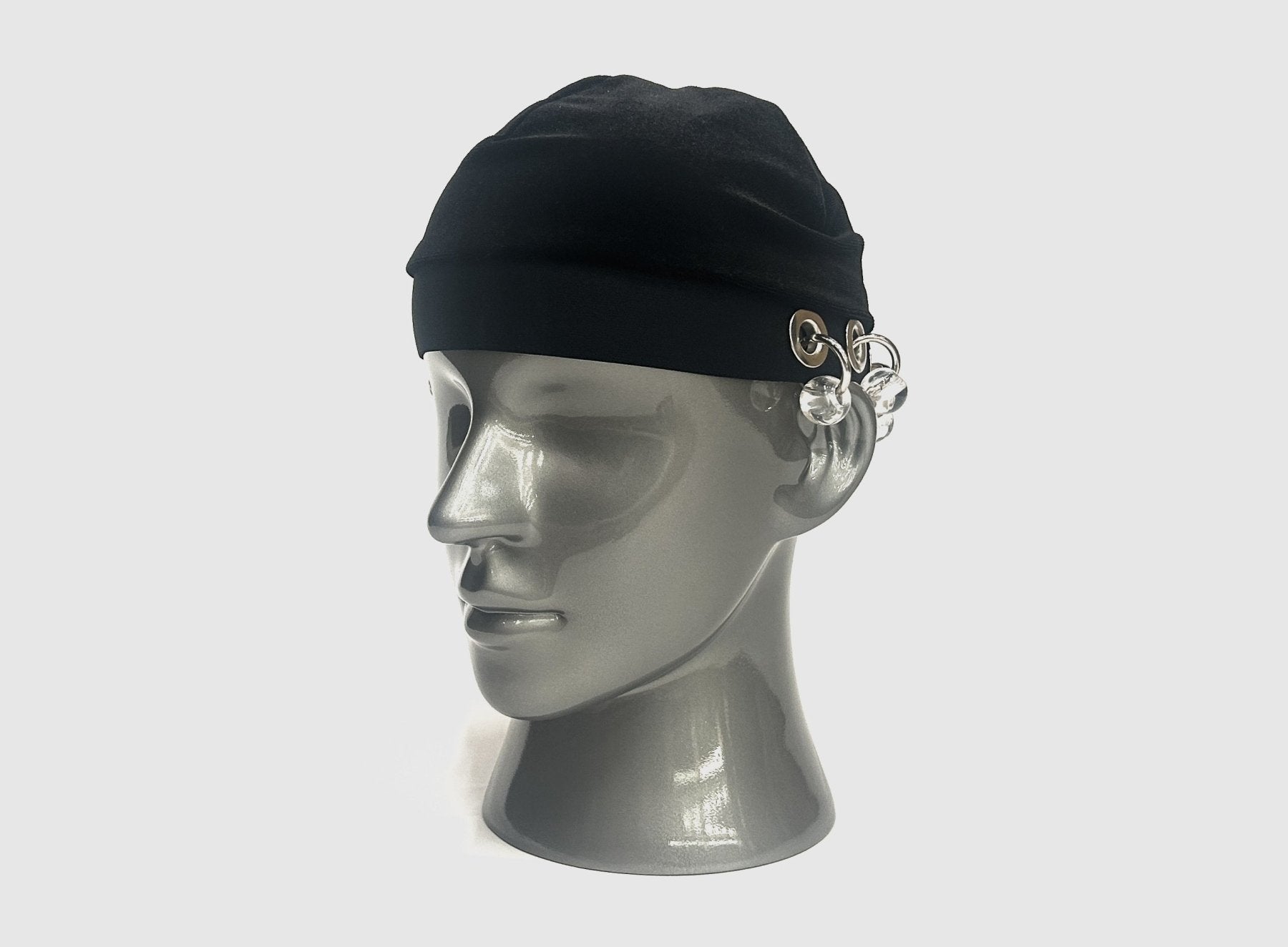 FRANCESCA LAKE Black Velvet Bubble Skully