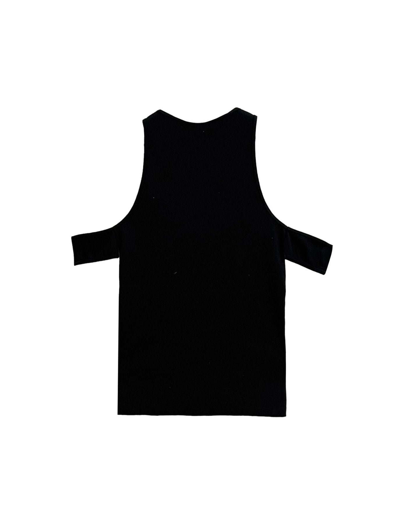 GMBH Black With Arm Bands Sleeveless Tank Tops