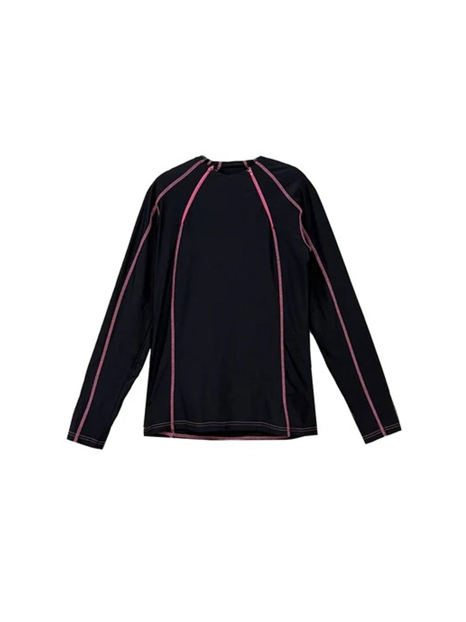 GMBH - LONGSLEEVE RASHGUARD WITH DOUBLE ZIPS - SS23 - BLACK