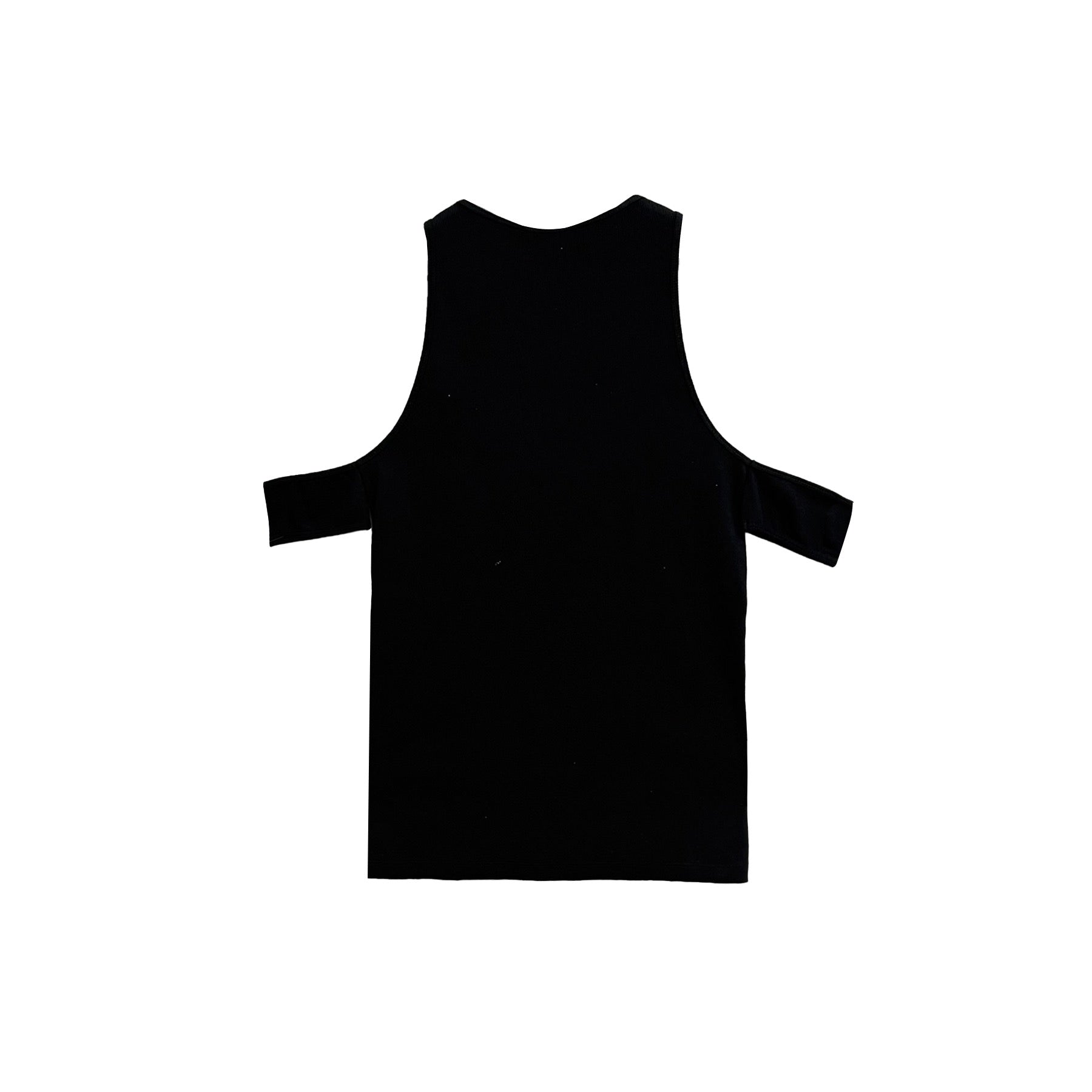 GMBH - SLEEVELESS TANK TOP WITH ARM BANDS - AW23 - BLACK