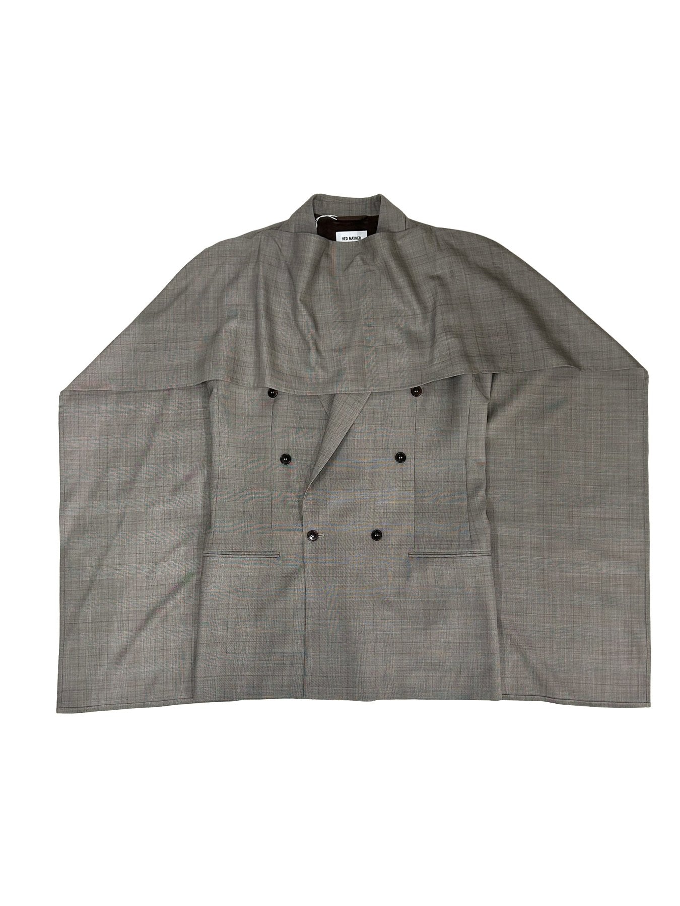 Hed Mayner Brown Cape Jacket