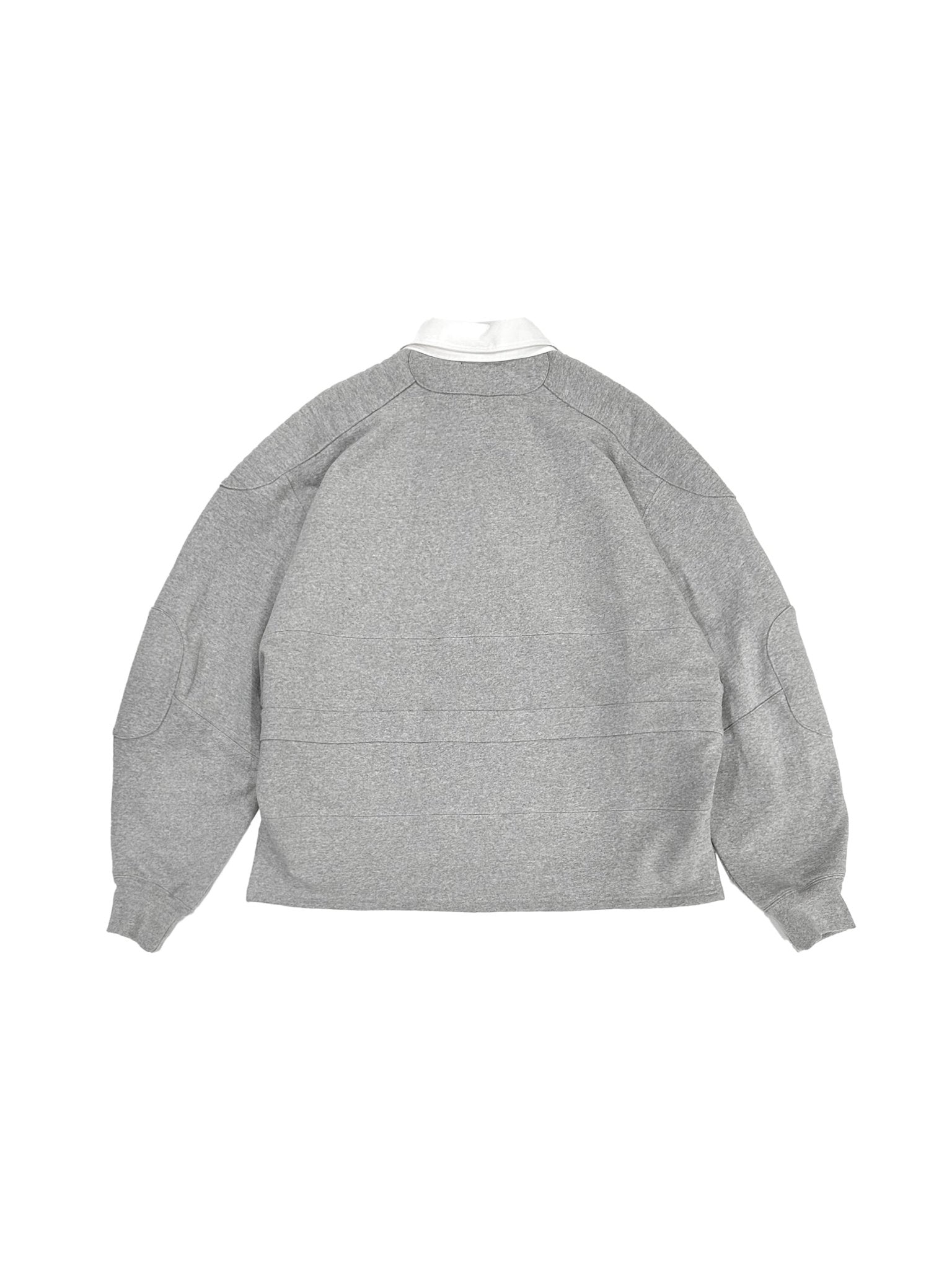 Hed Mayner - Embroidered Sweatshirt - AW25 - 030 - MEDIUM GREY