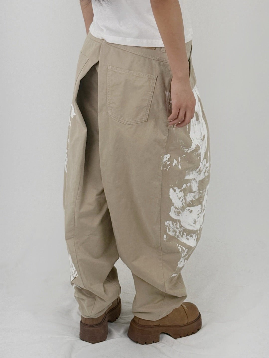 Hed Mayner - Painted Denim Pants - AW25 - 030-MEDIUM GREY
