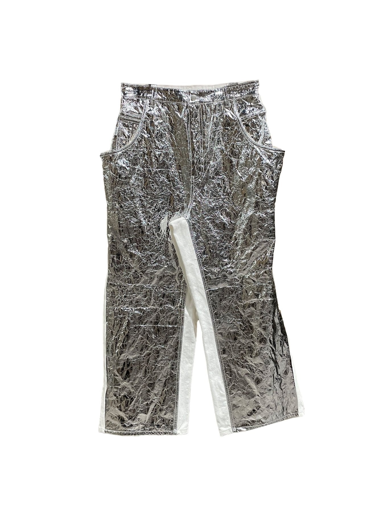 Hed Mayner Silver Denim Pant