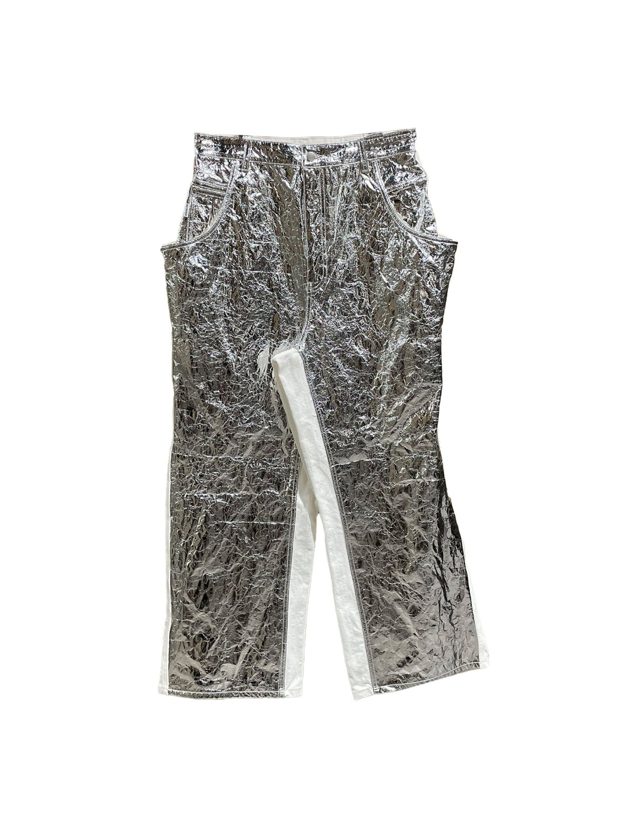 Hed Mayner Silver Denim Pant