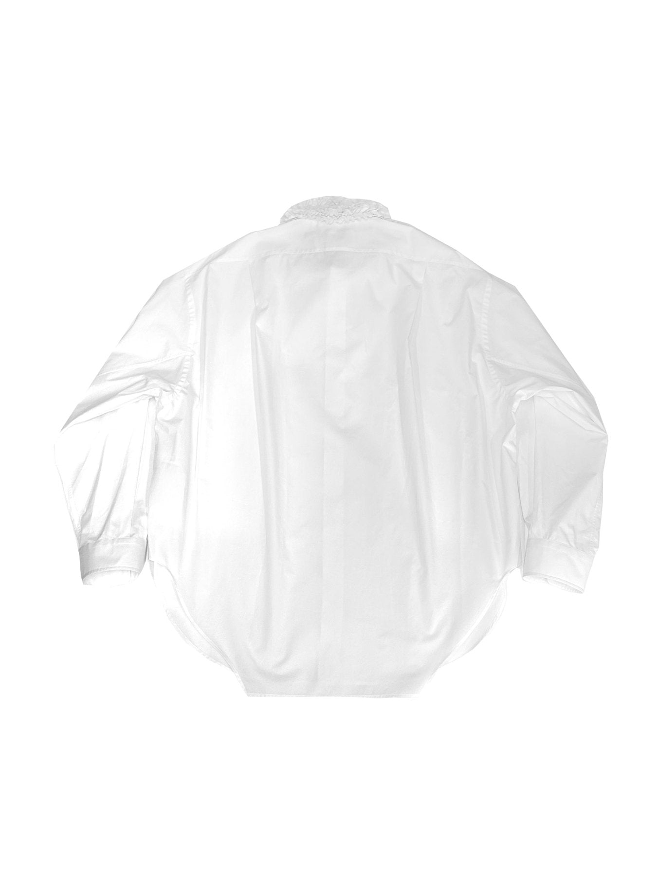 Hed Mayner White Shirt With Ruffle
