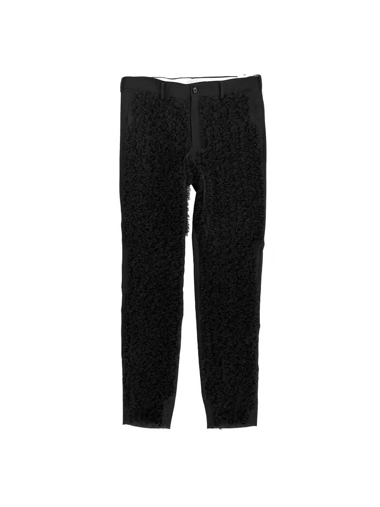 HOMME PLUS - MEN'S PANTS - SS25 - BLACK X BLACK
