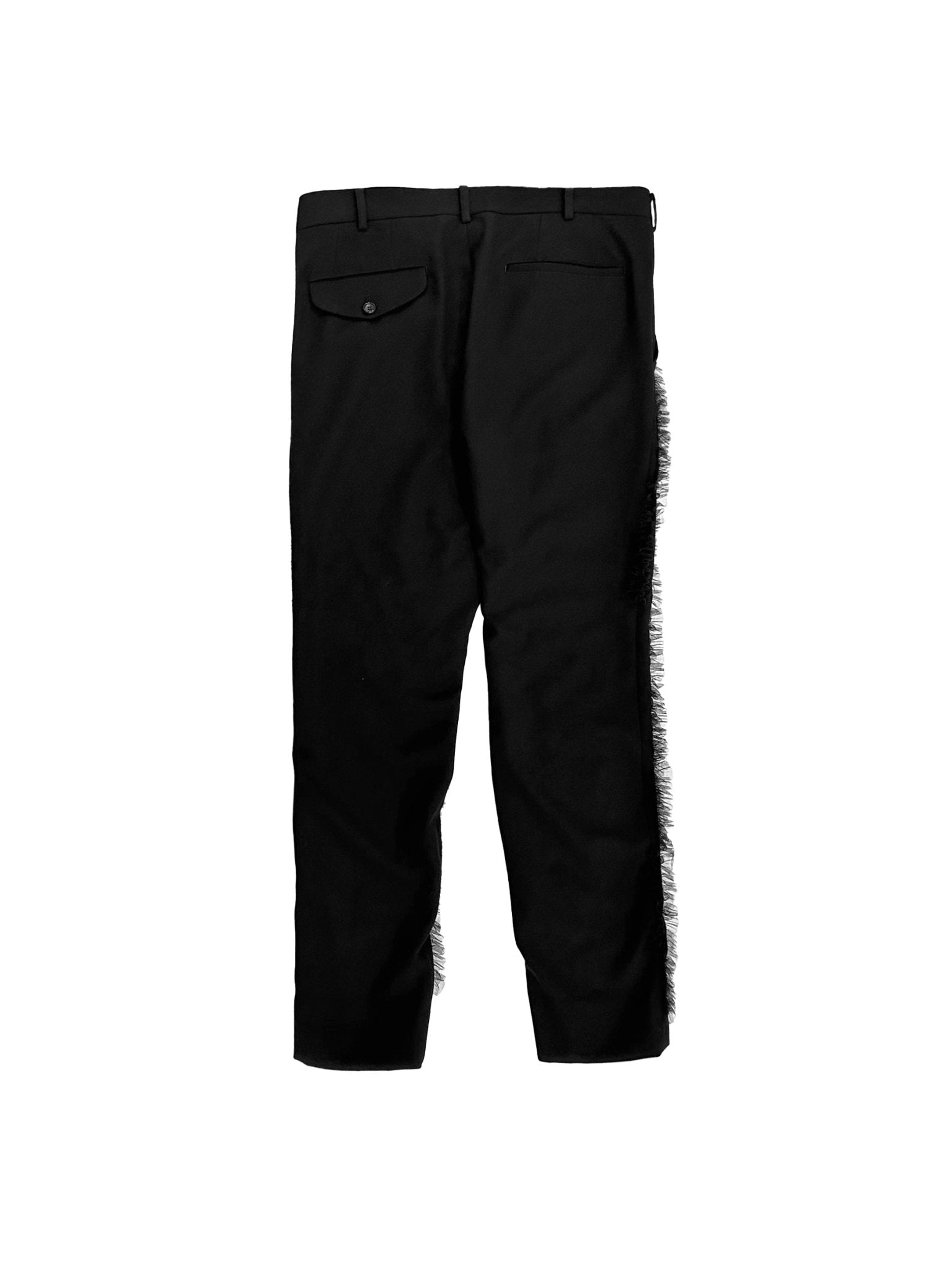 HOMME PLUS - MEN'S PANTS - SS25 - BLACK X BLACK