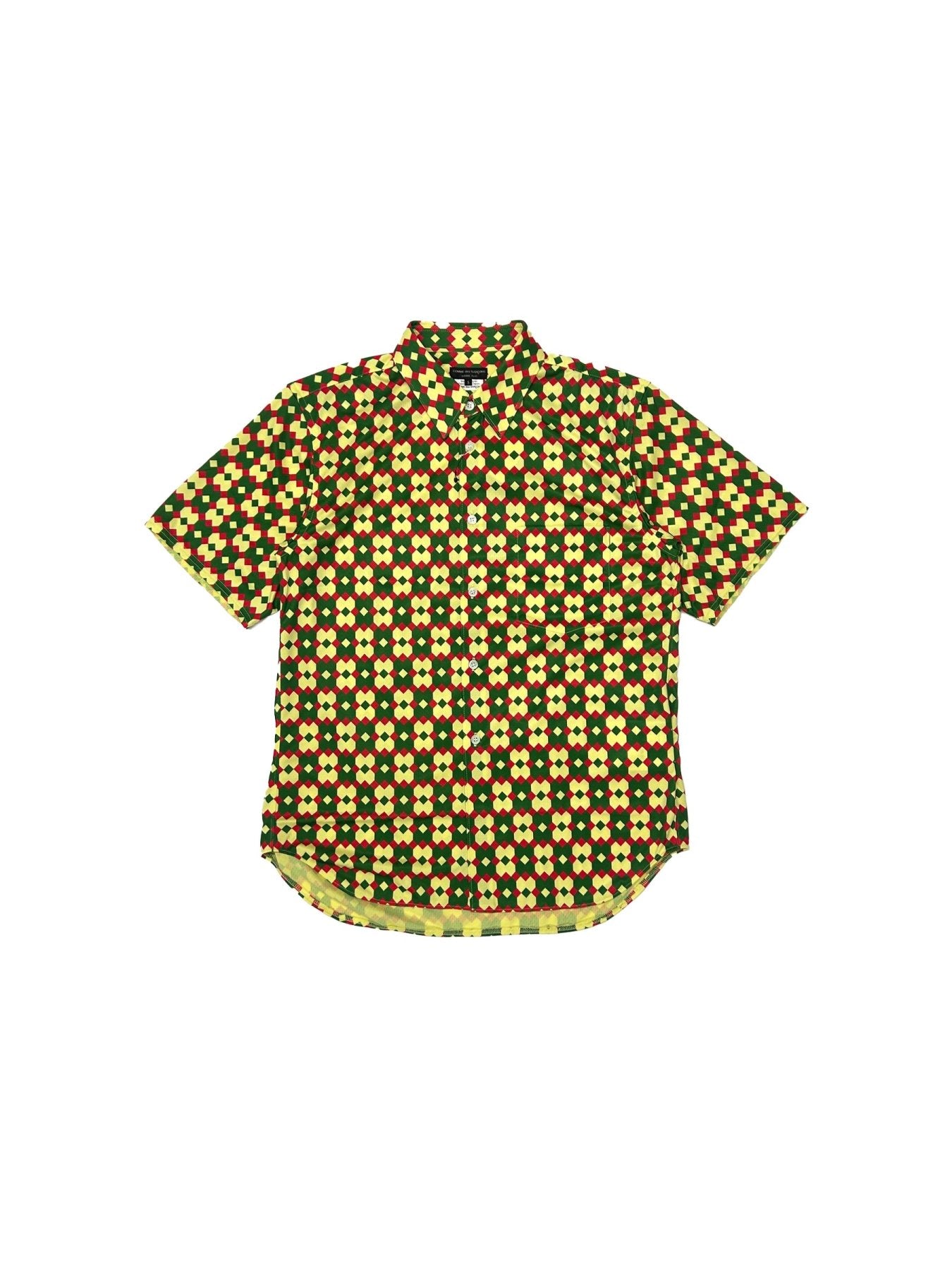 HOMME PLUS Multicolour Short Sleeve Flower Shirt