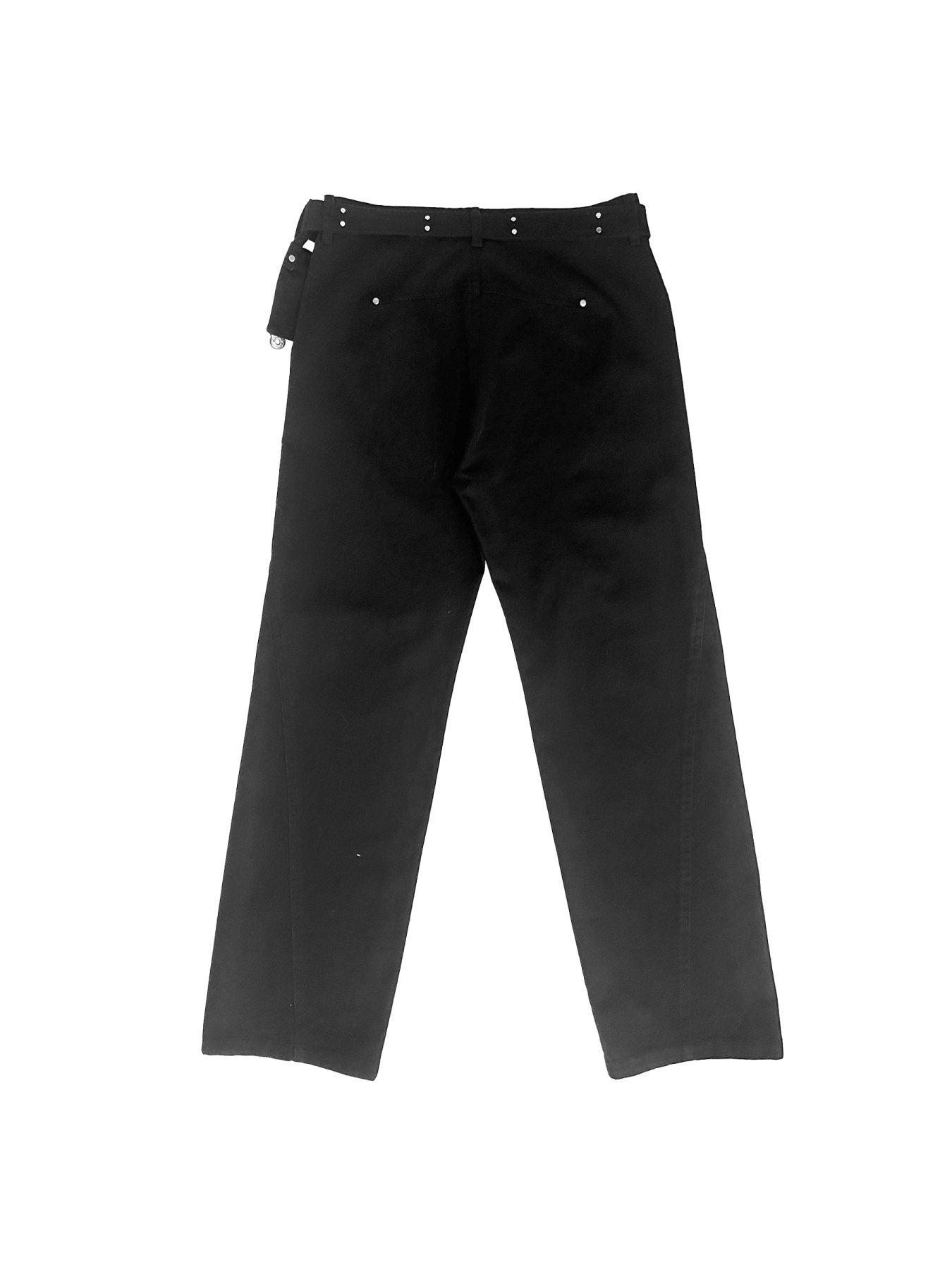 Hyein Seo Black Coin Pocket Cotton Trousers
