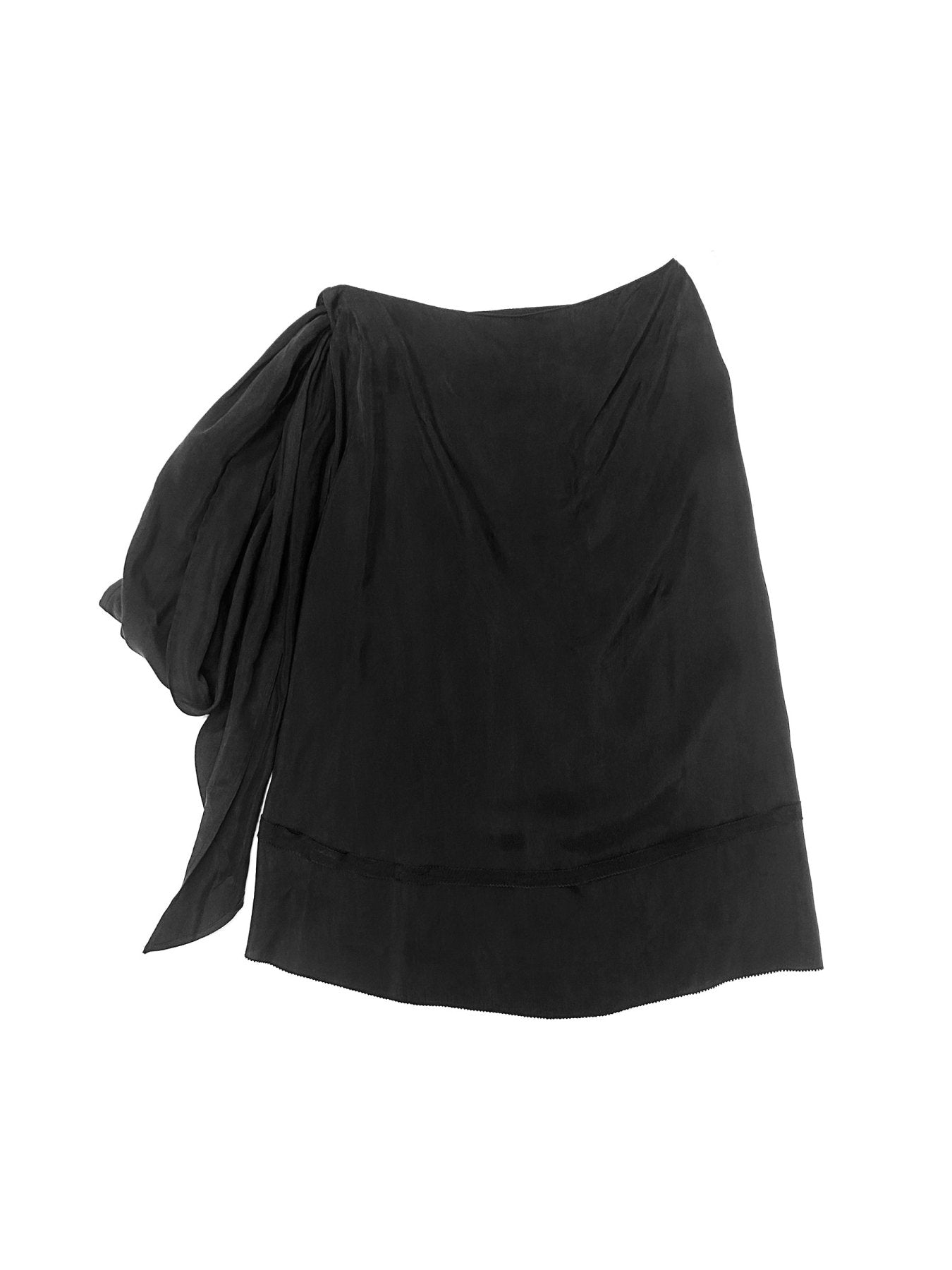 Hyein Seo Black Draped Skirt
