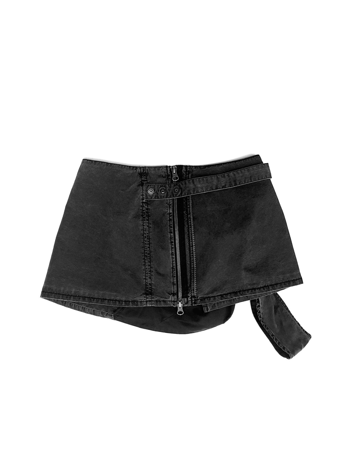 Hyein Seo Black Knotted Mini Skirt