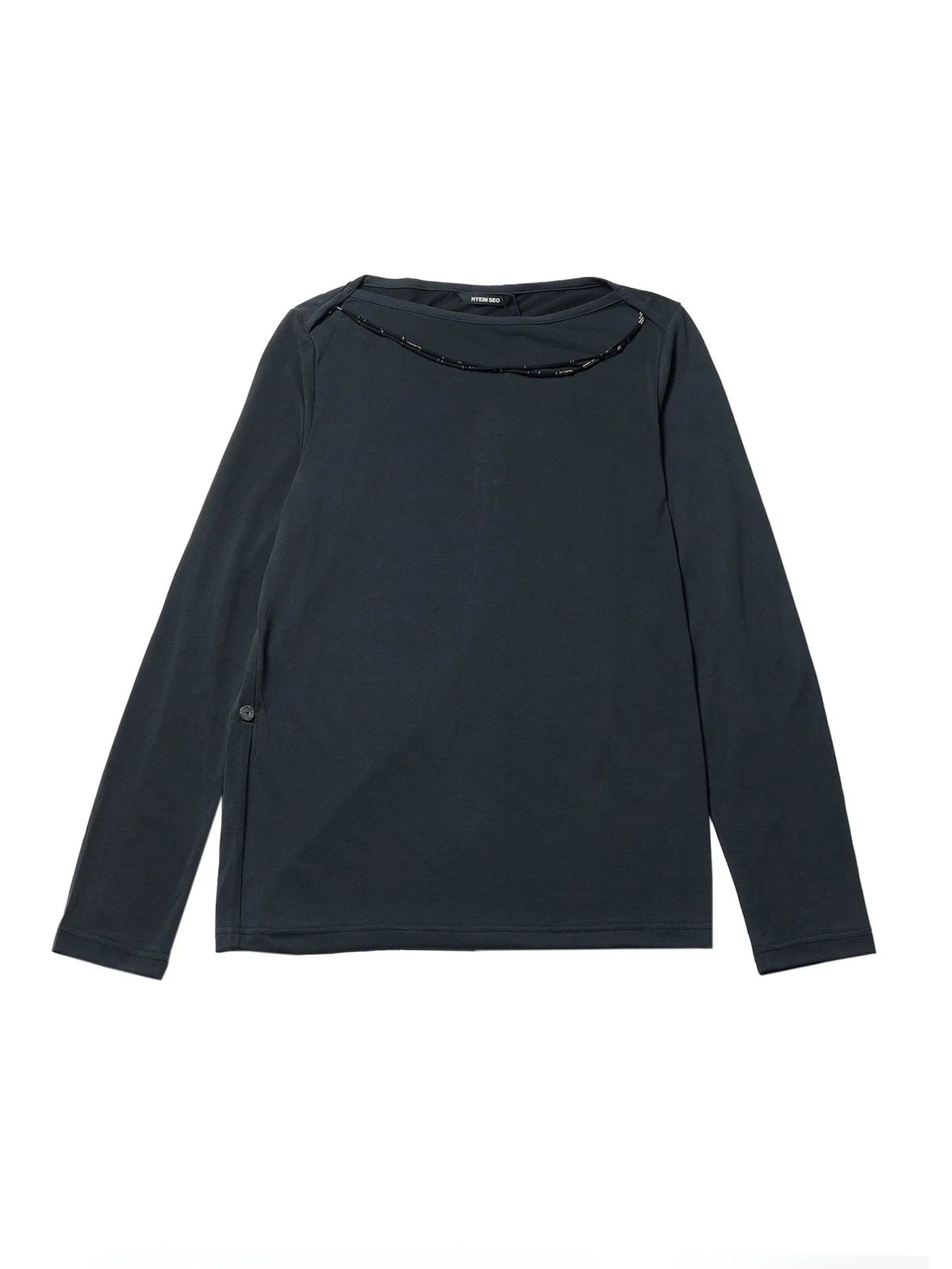 HYEIN SEO Black Long Sleeve With Necklace