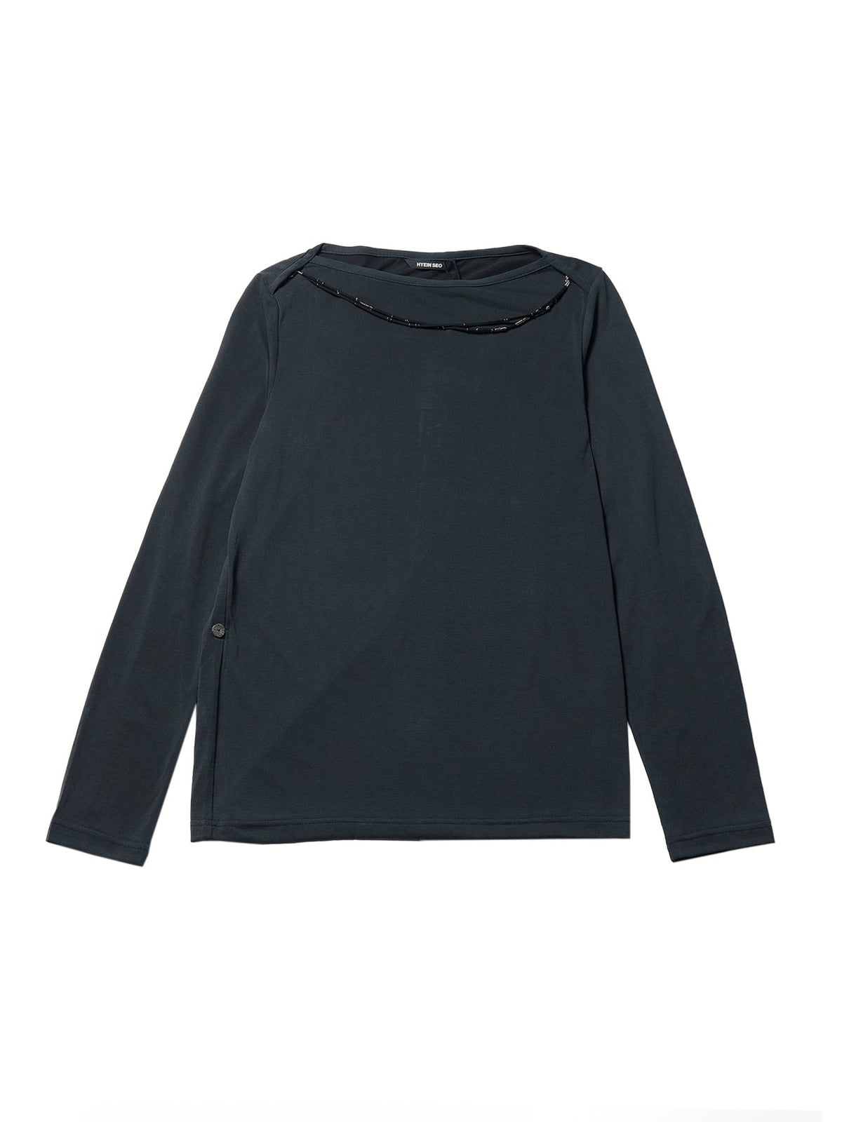 HYEIN SEO Black Long Sleeve With Necklace