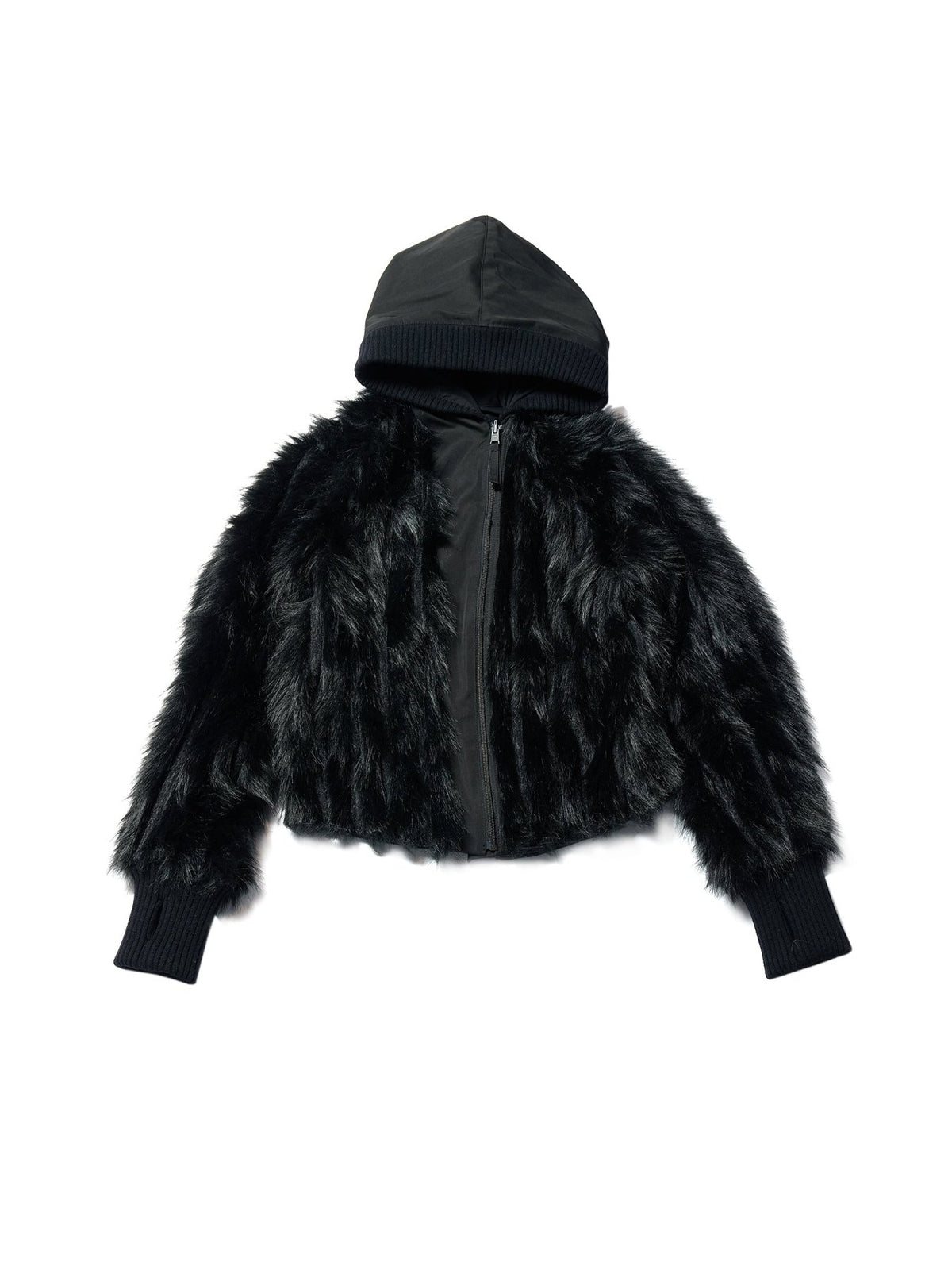 HYEIN SEO Black Reversible Fur Jacket